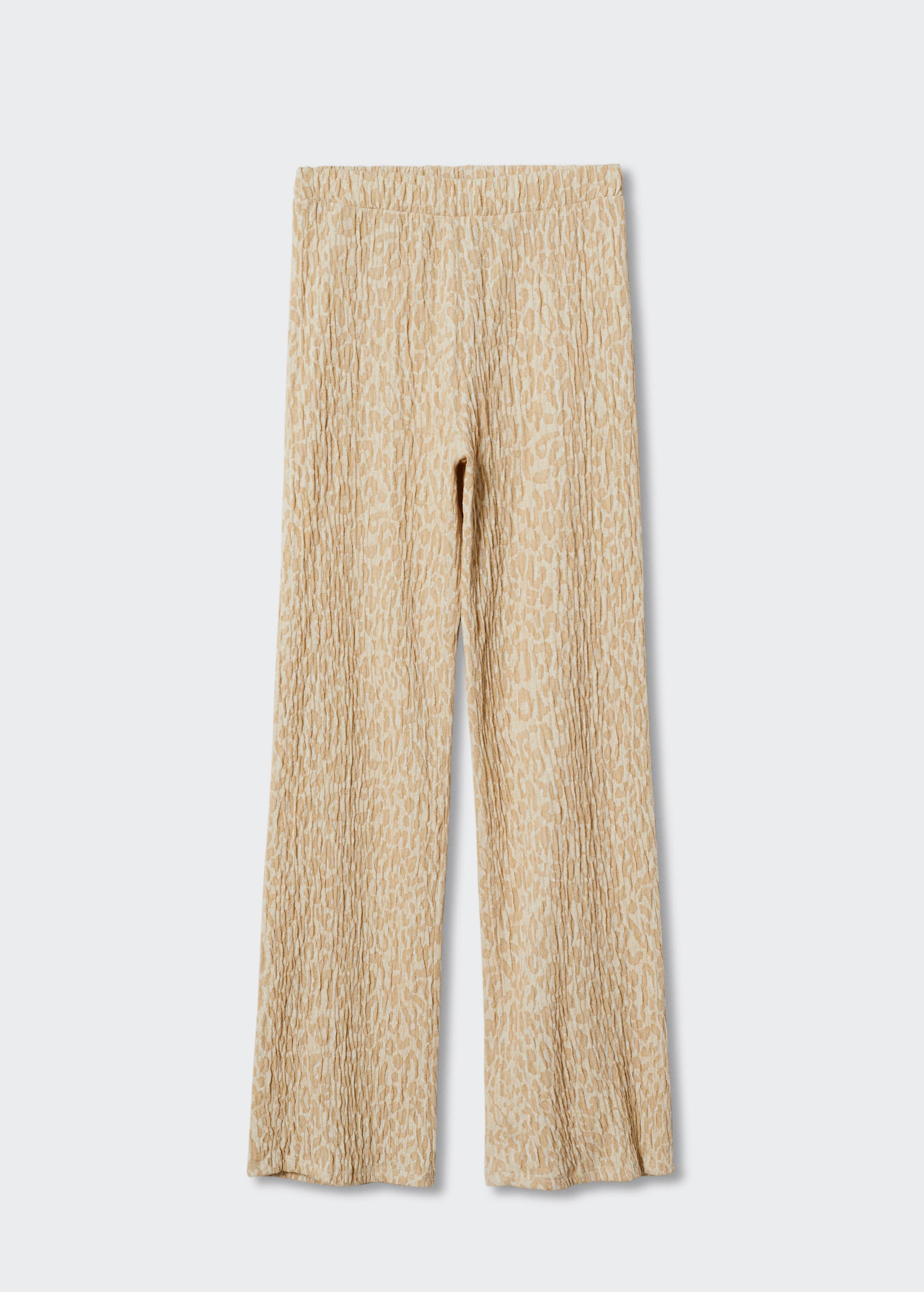 Textured knitted trousers - Article without model