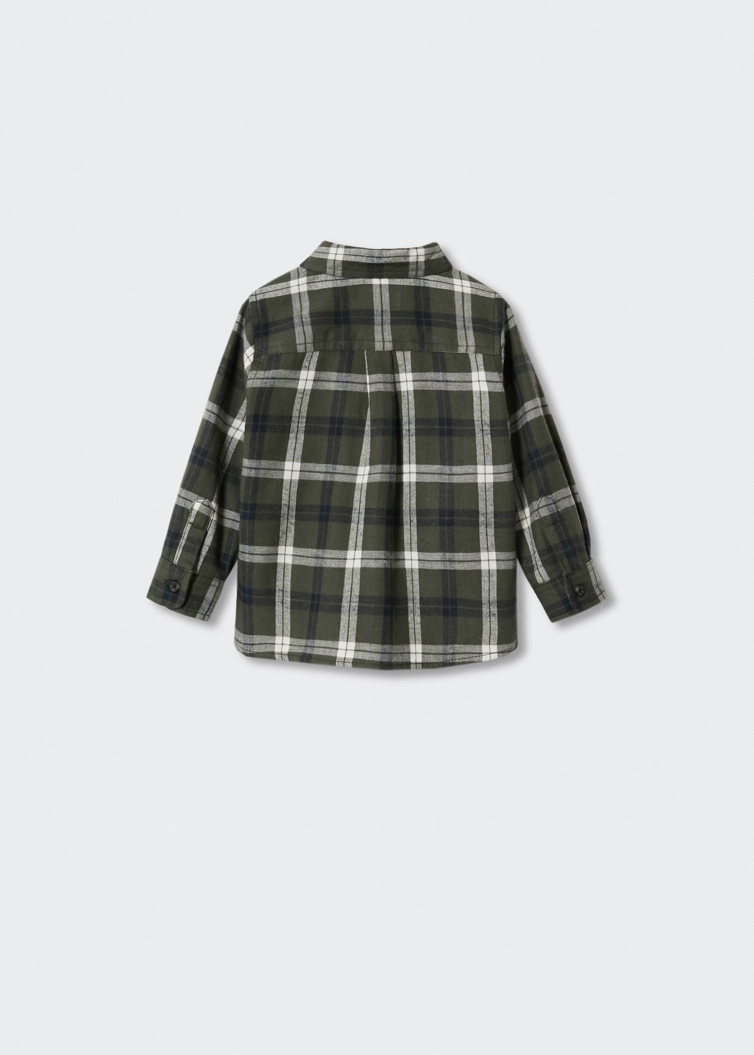Check cotton shirt - Reverse of the article