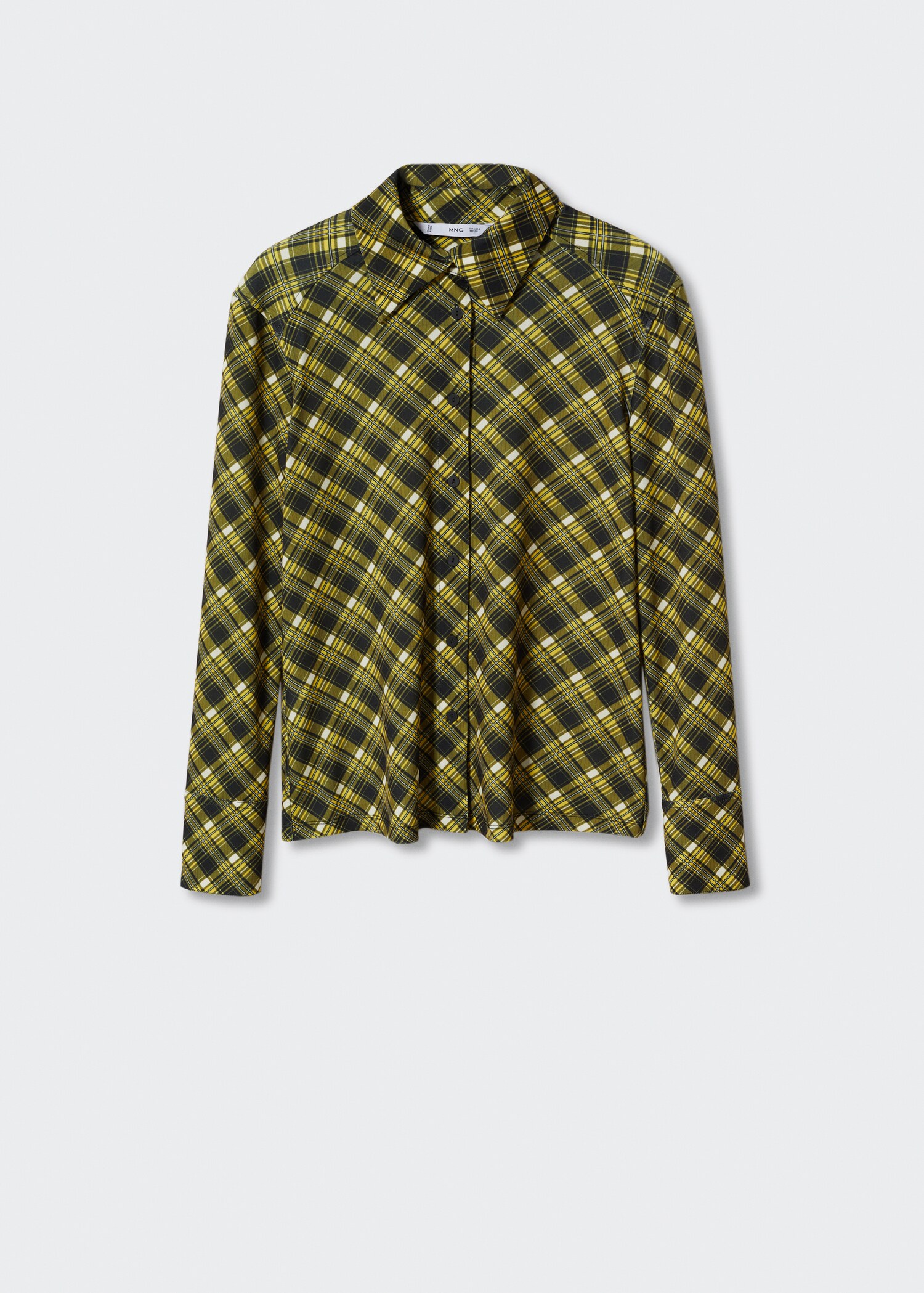 Soepelvallende geruite blouse  - Artikel zonder model