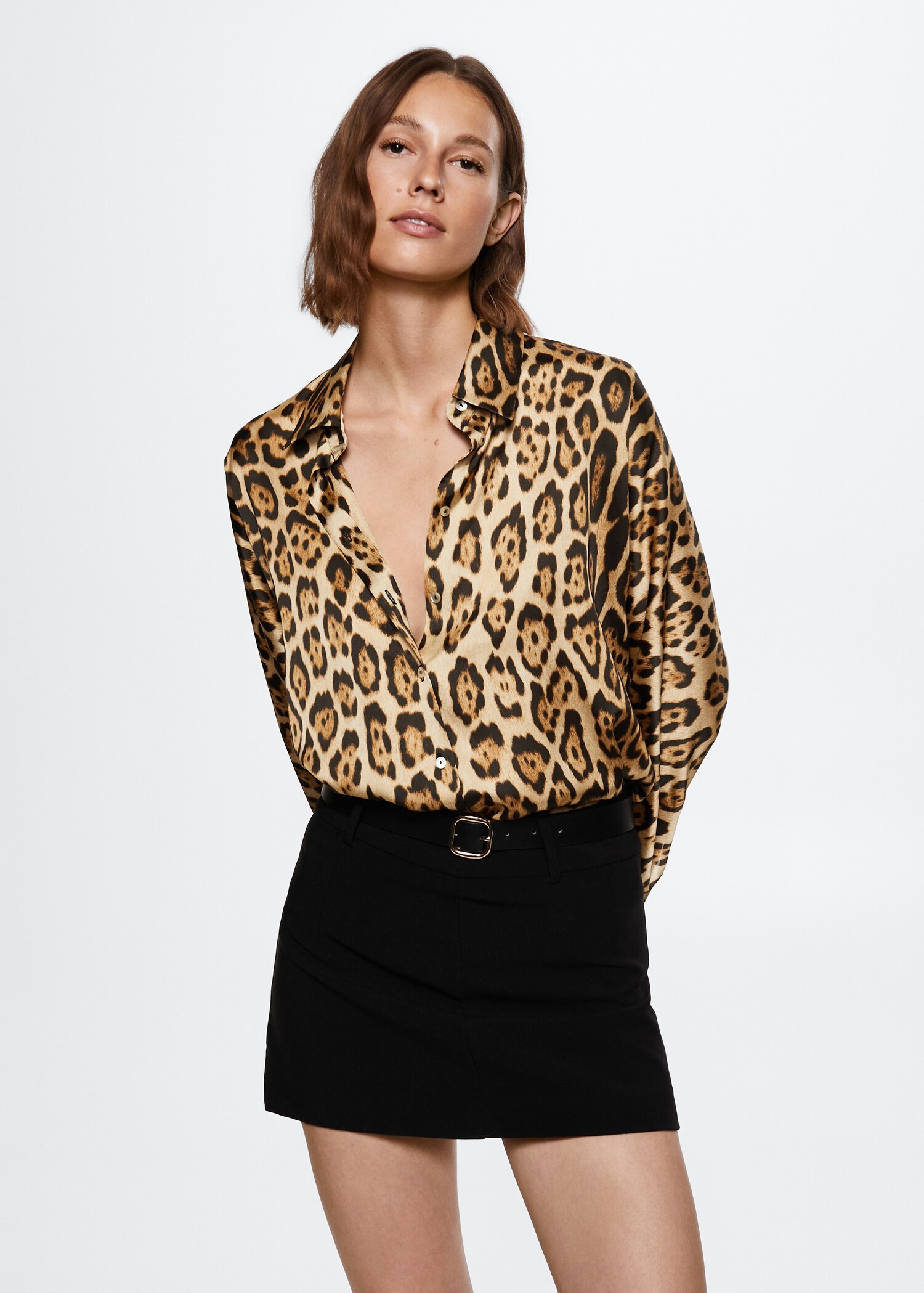 Košulja s leopard printom - Prikaz srednjeg dijela