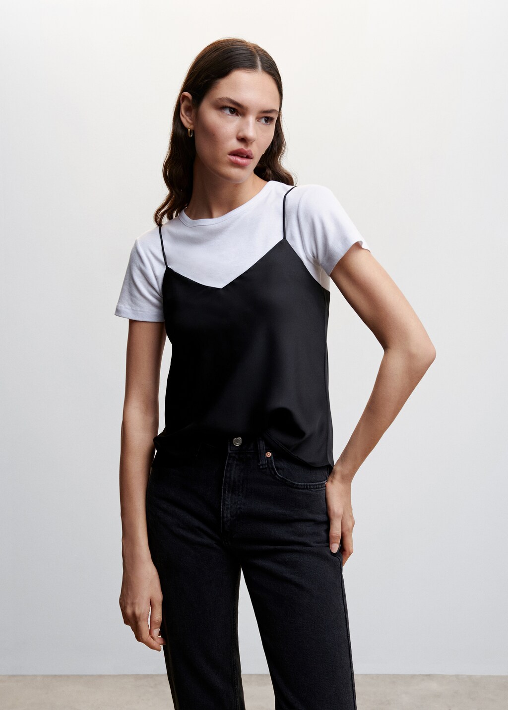 mango satin top