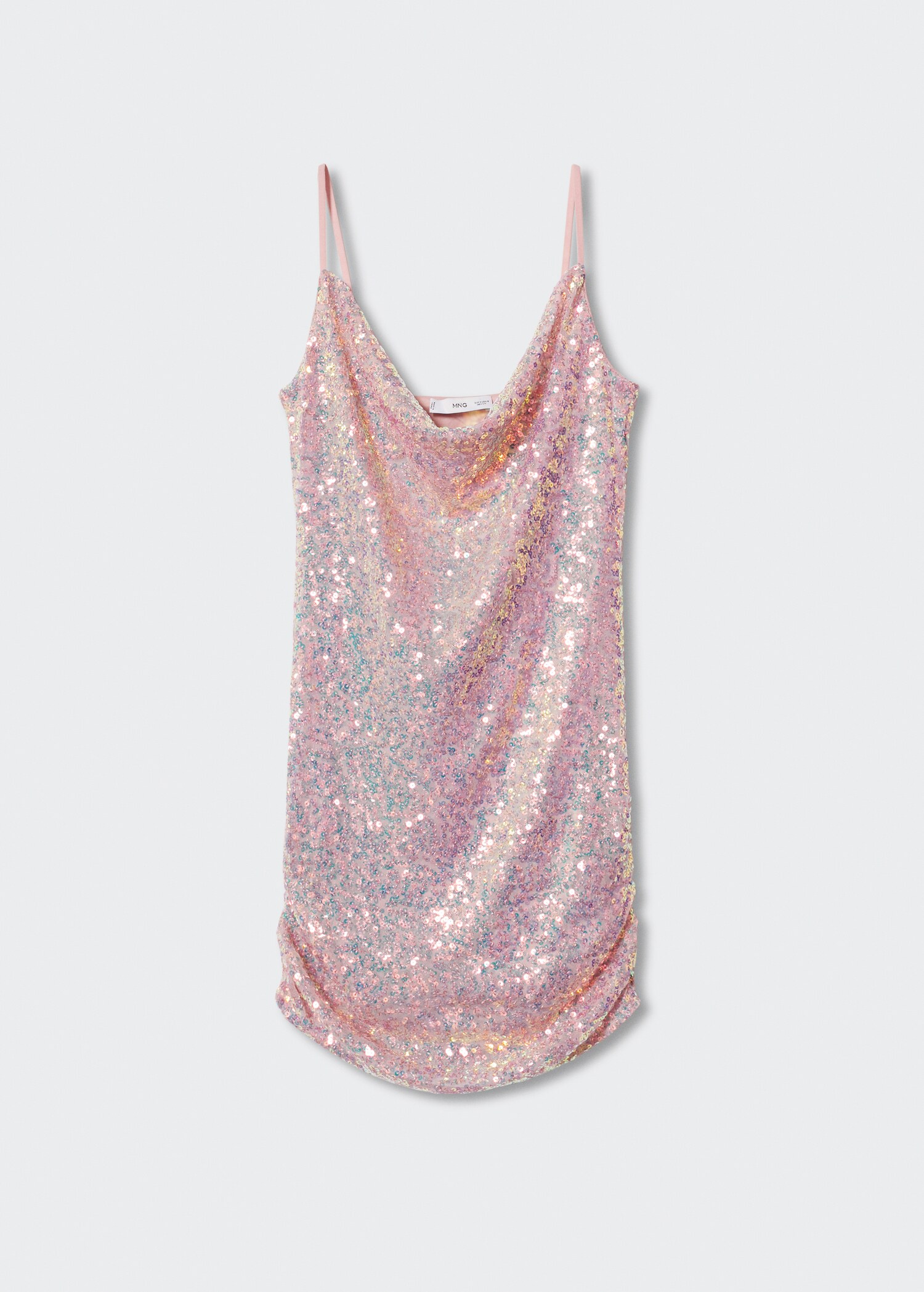 Semi-transparent short sequin dress - Article without model