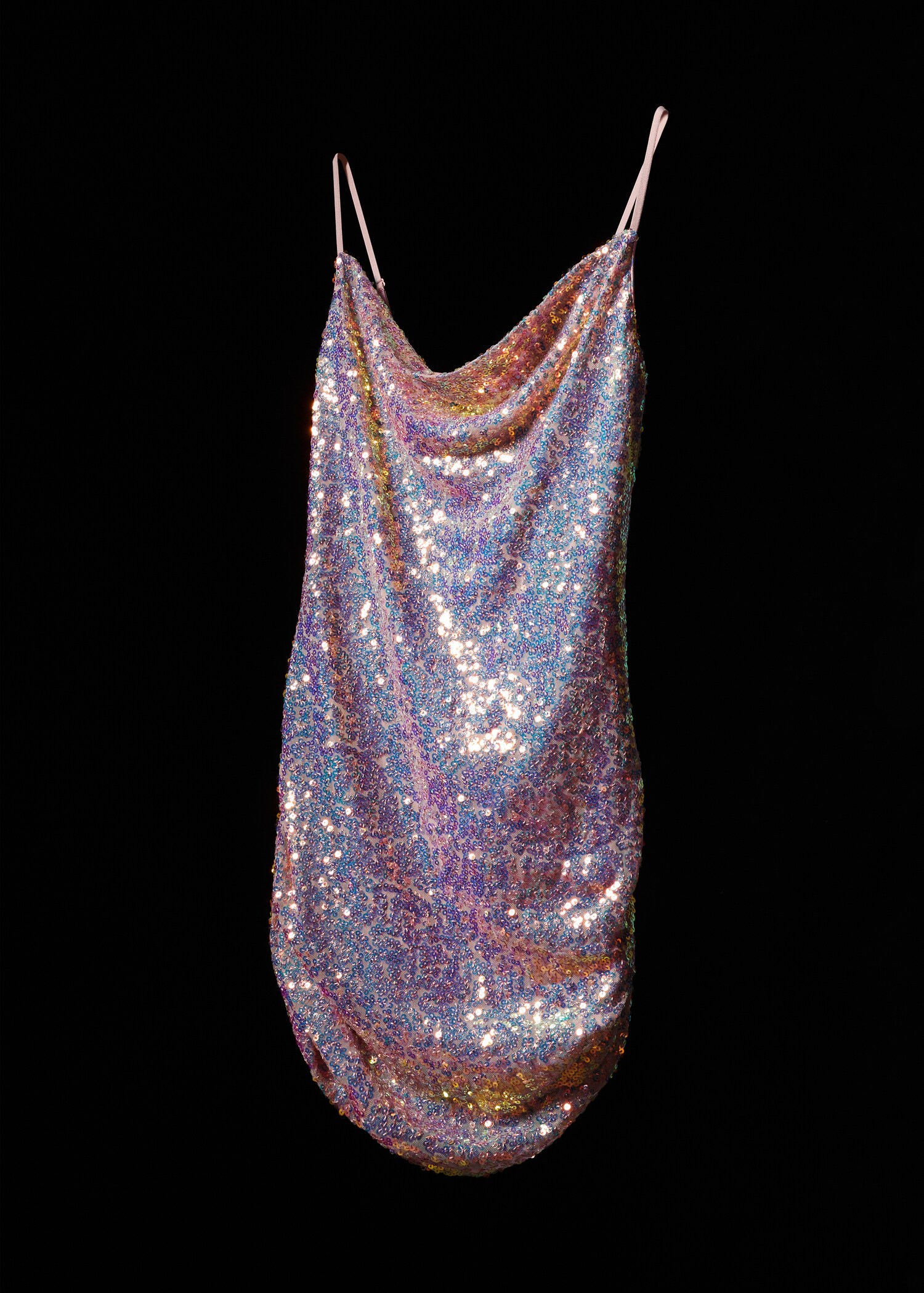Semi-transparent short sequin dress - Details of the article 9