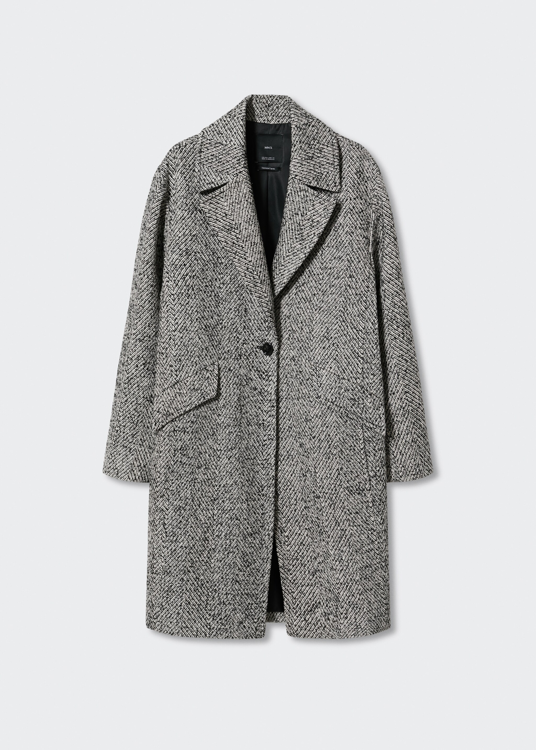 Straight-cut wool coat - Article without model