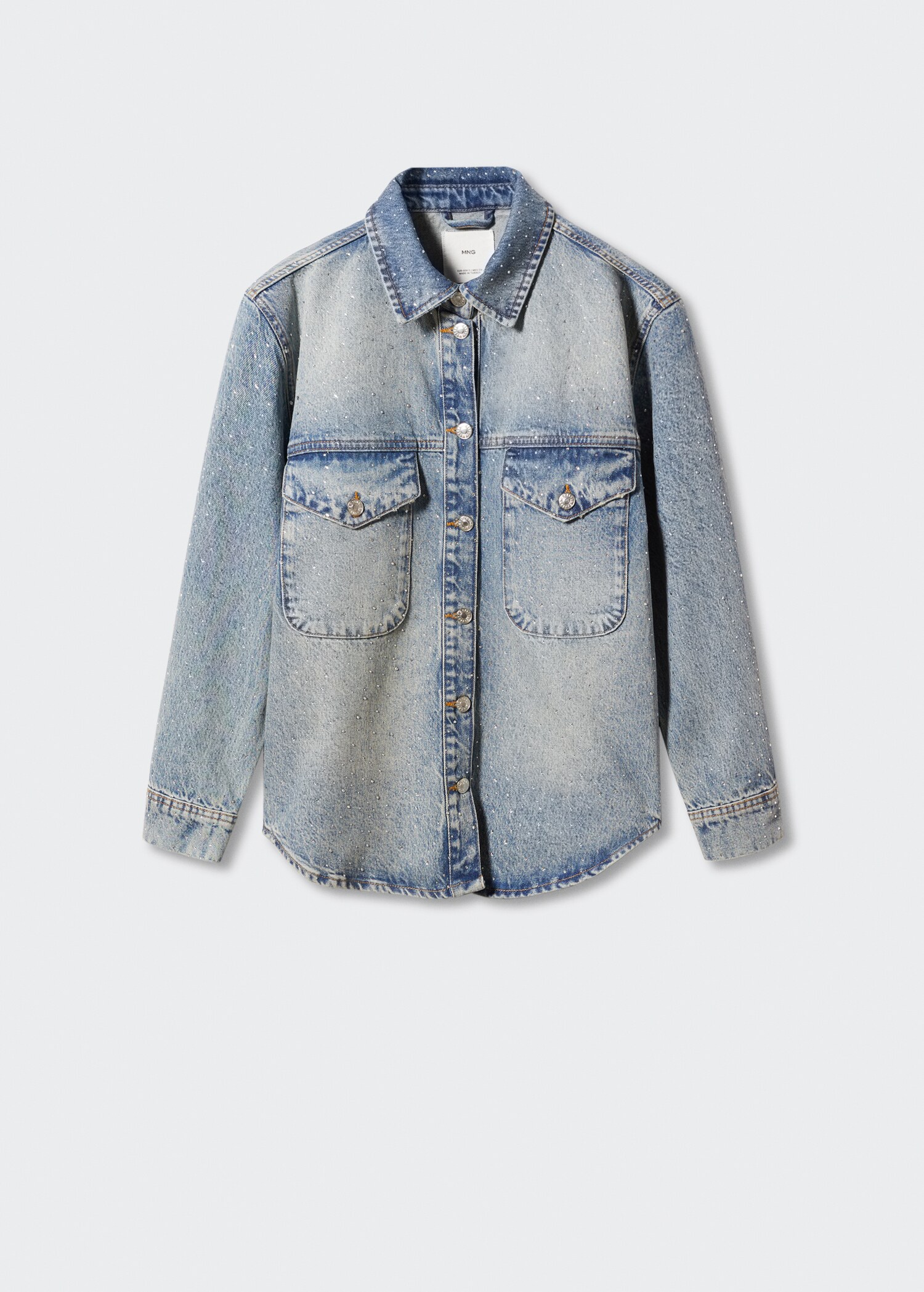 Denim jacket with rhinestones - Article without model