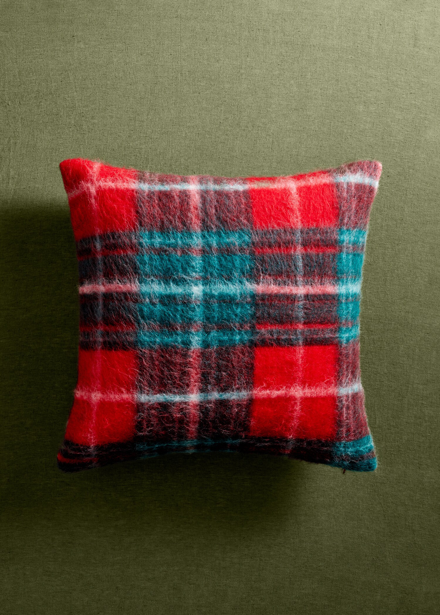 Geruite getextureerde kussenhoes 45x45 cm - Detail van het artikel 7