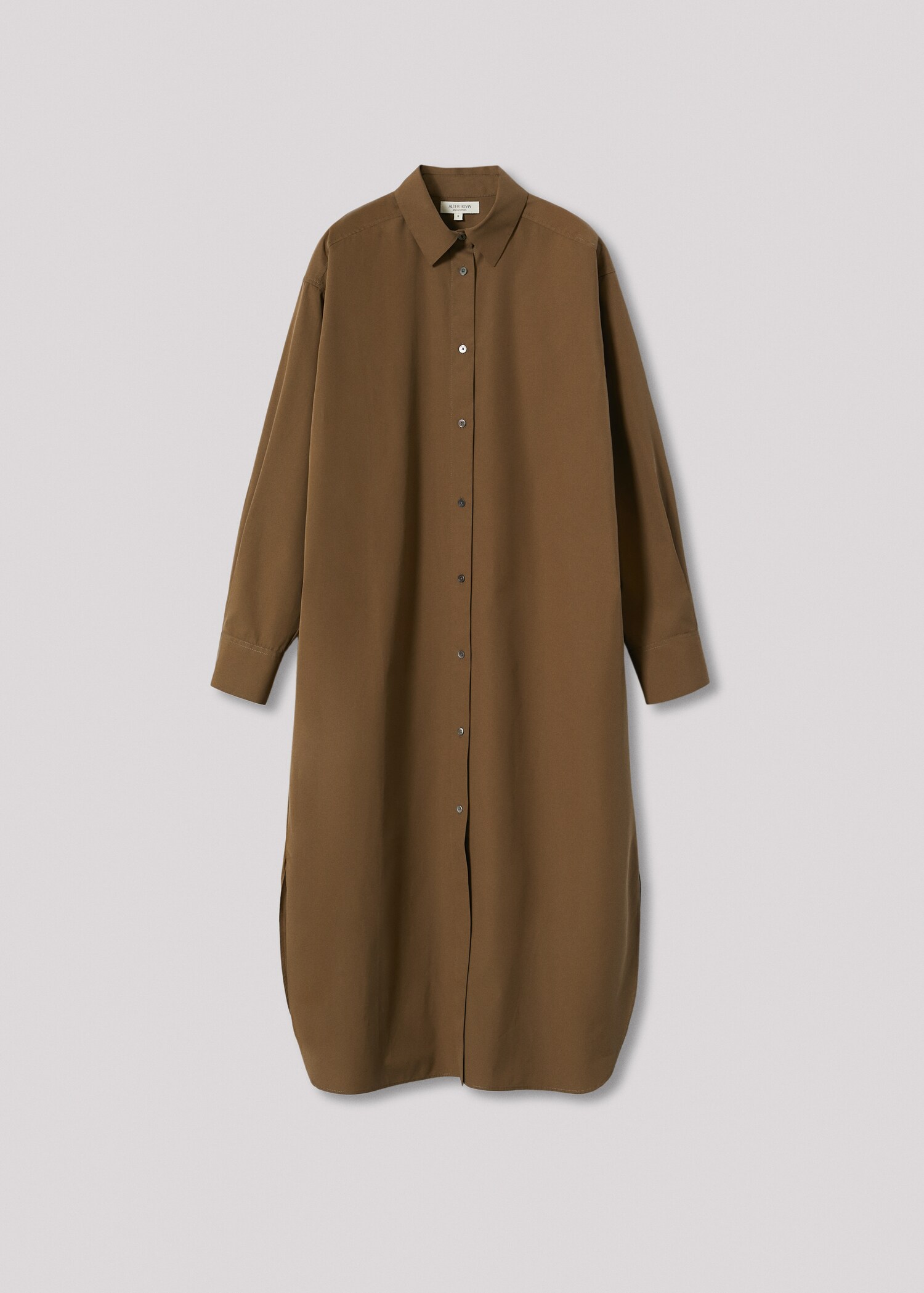 Vestido camiseiro de popelina - Artigo sem modelo