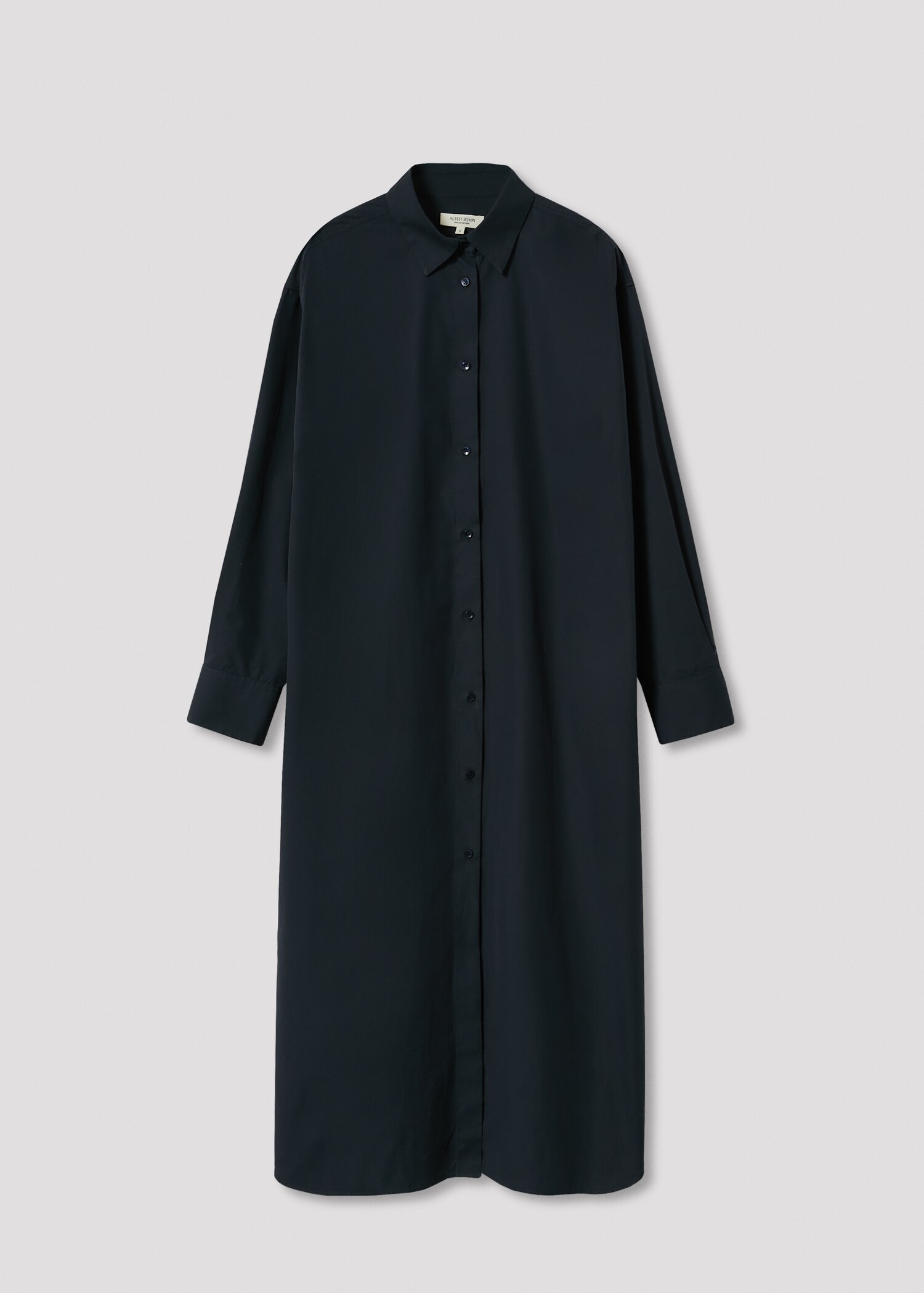 Vestido camiseiro de popelina - Artigo sem modelo