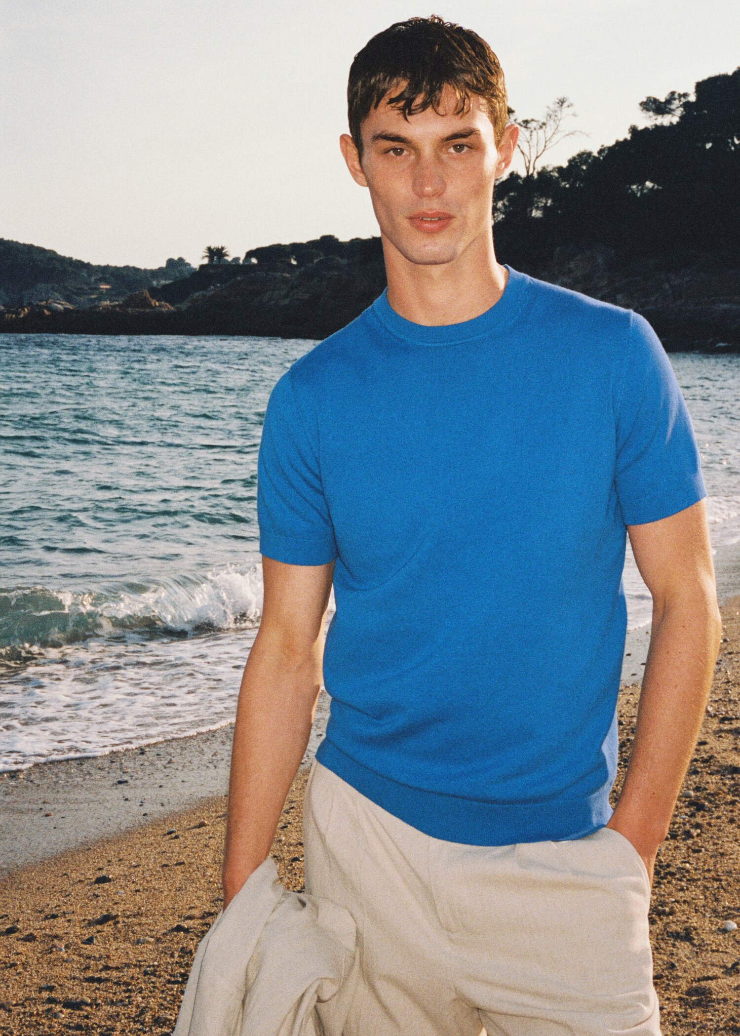 Knit cotton T-shirt - Details of the article 5
