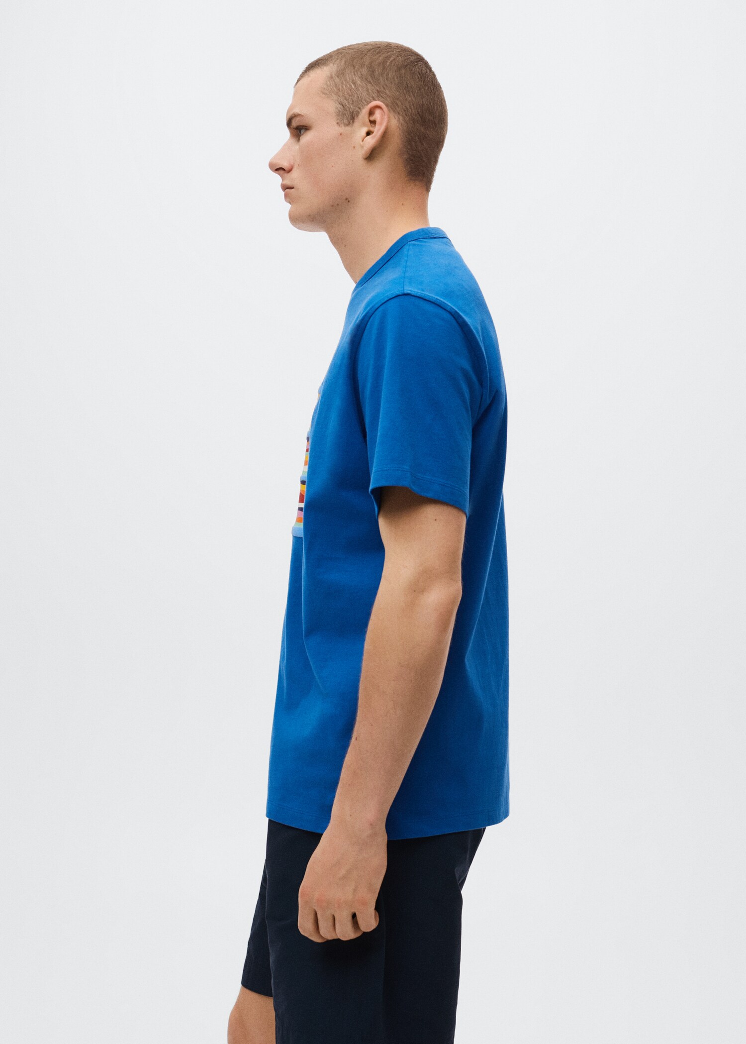 Printed cotton-blend T-shirt - Details of the article 2