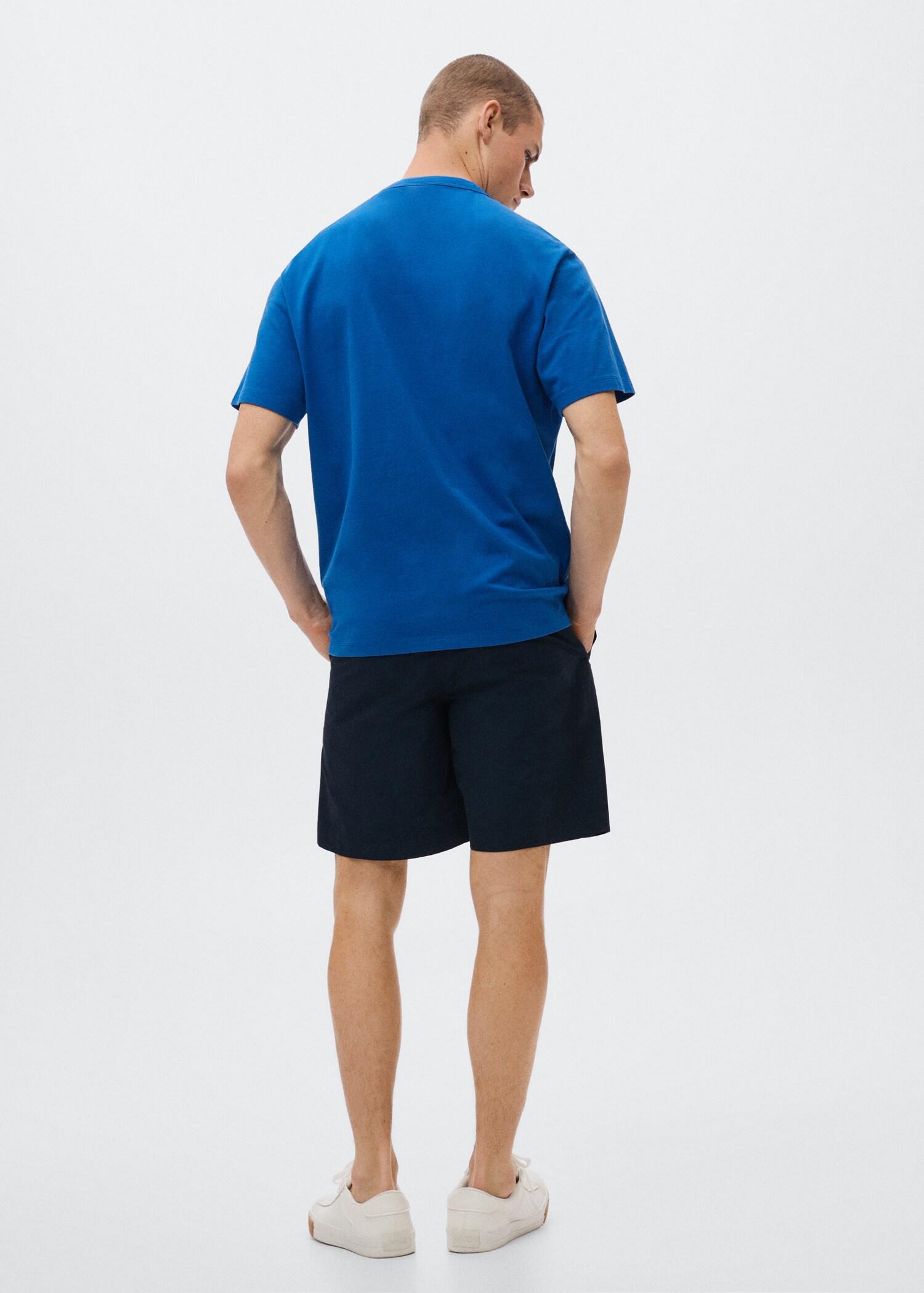 Printed cotton-blend T-shirt - Reverse of the article