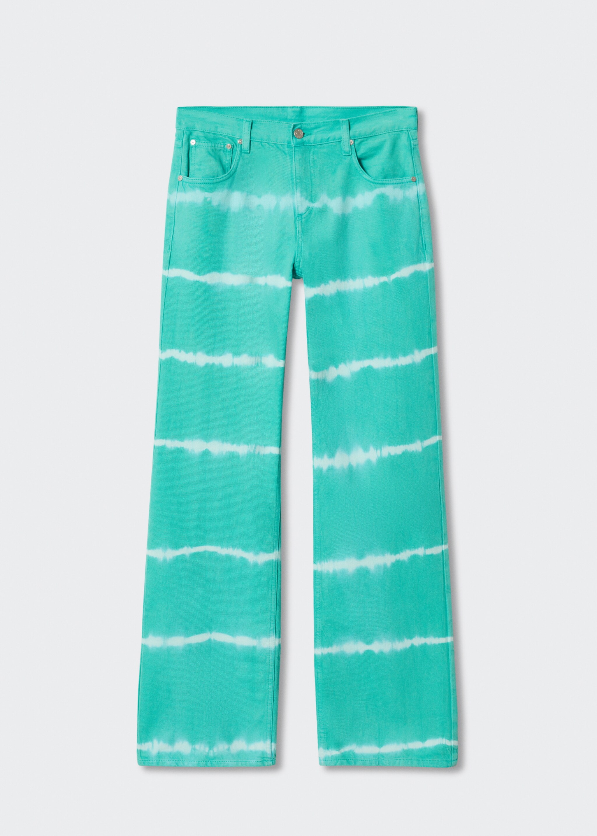 Wideleg-Jeans mit Tie-Dye-Muster - Artikel ohne Model