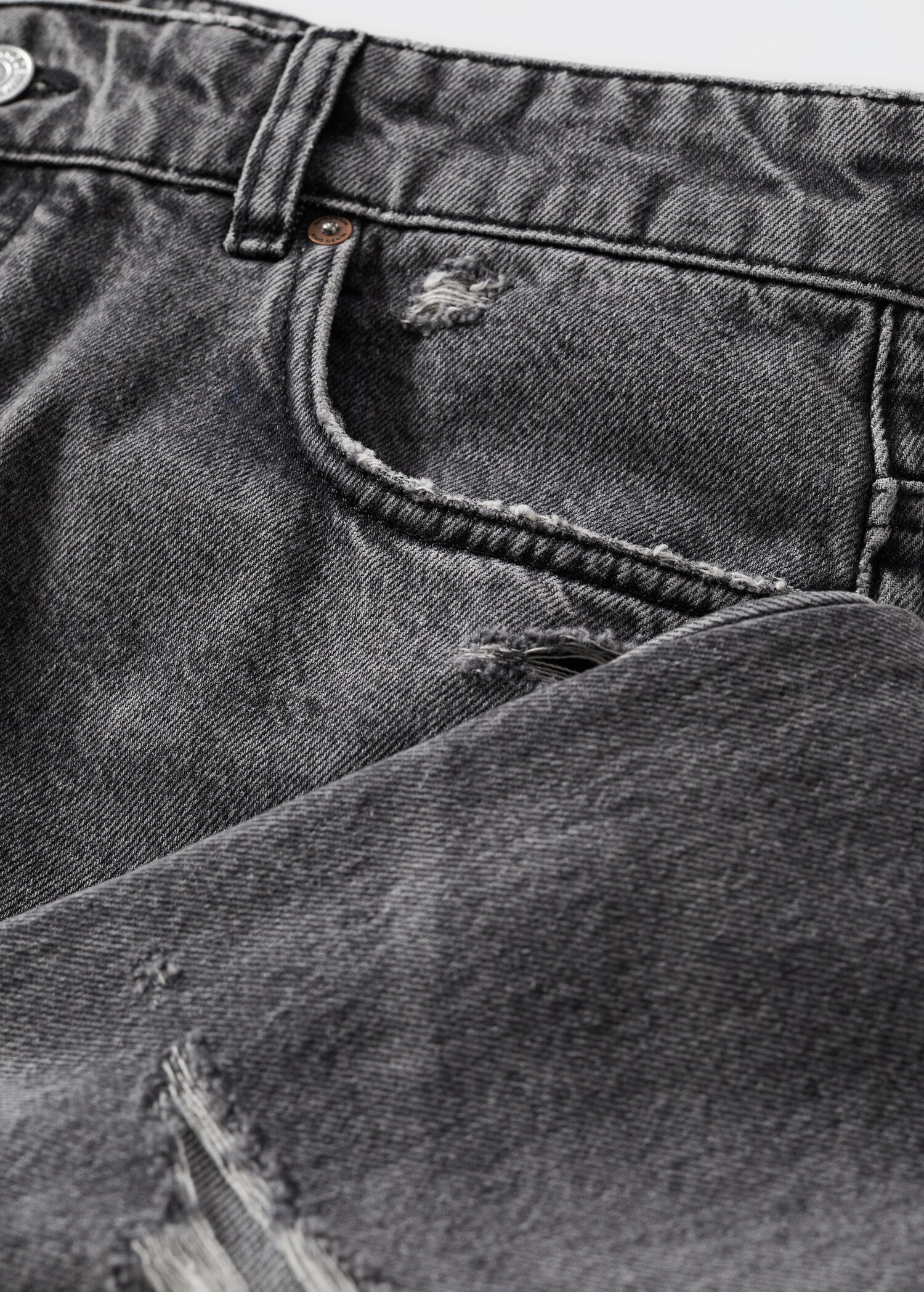 Tapered loose potkraćene traperice - Detalji artikla 8