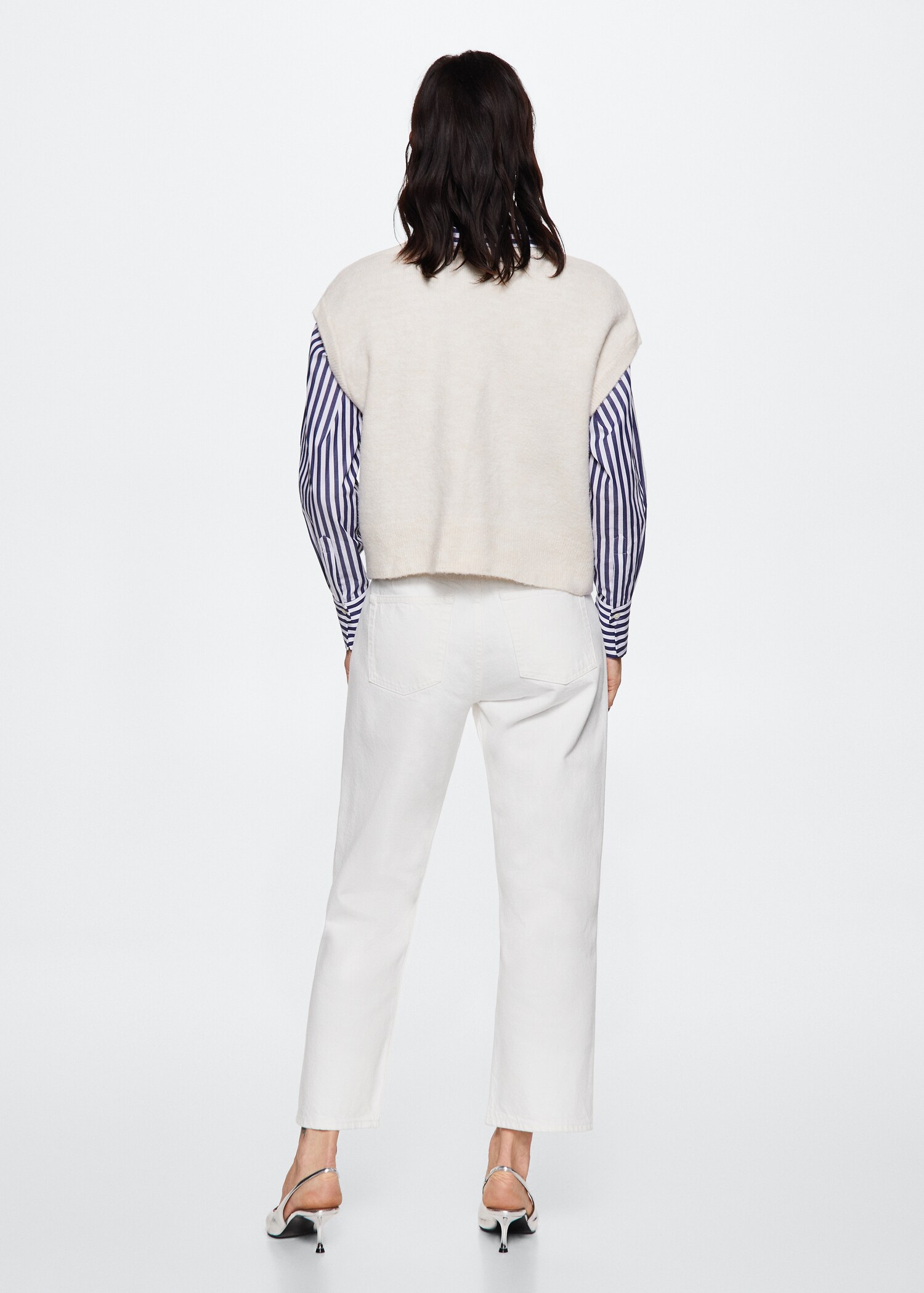 Straight-fit cropped jeans - Reverse of the article