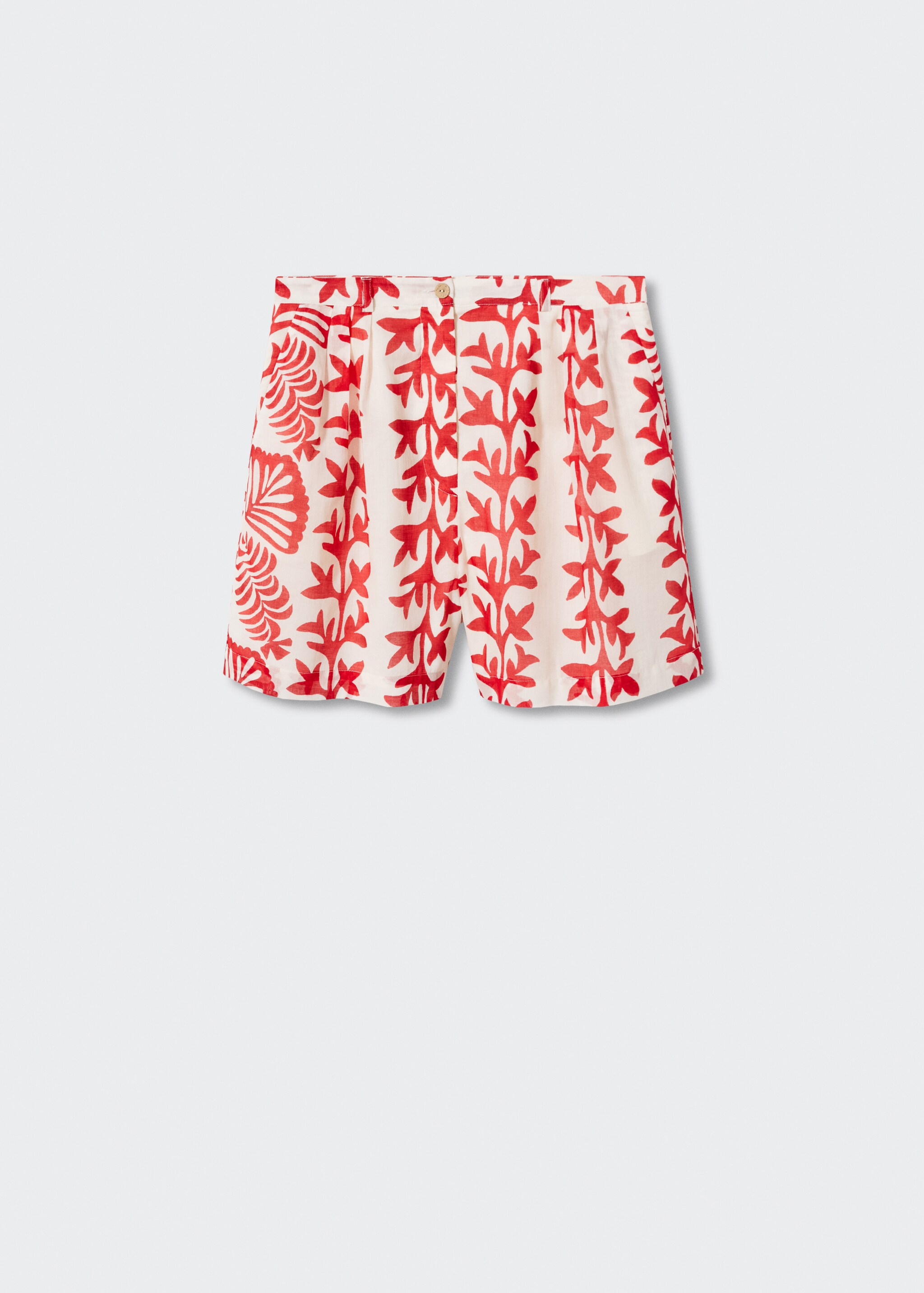 Printed cotton-blend short - Article without model