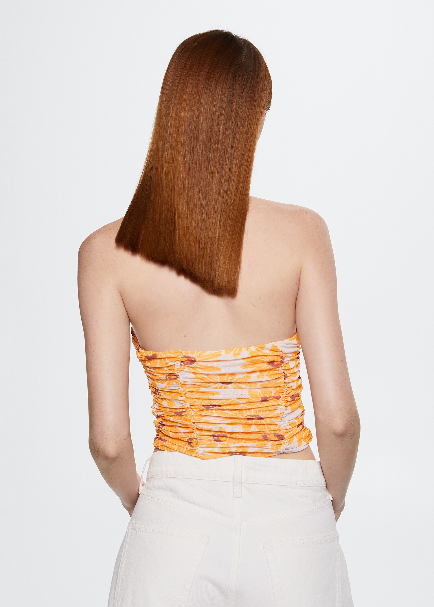 Floral crop top - Reverse of the article