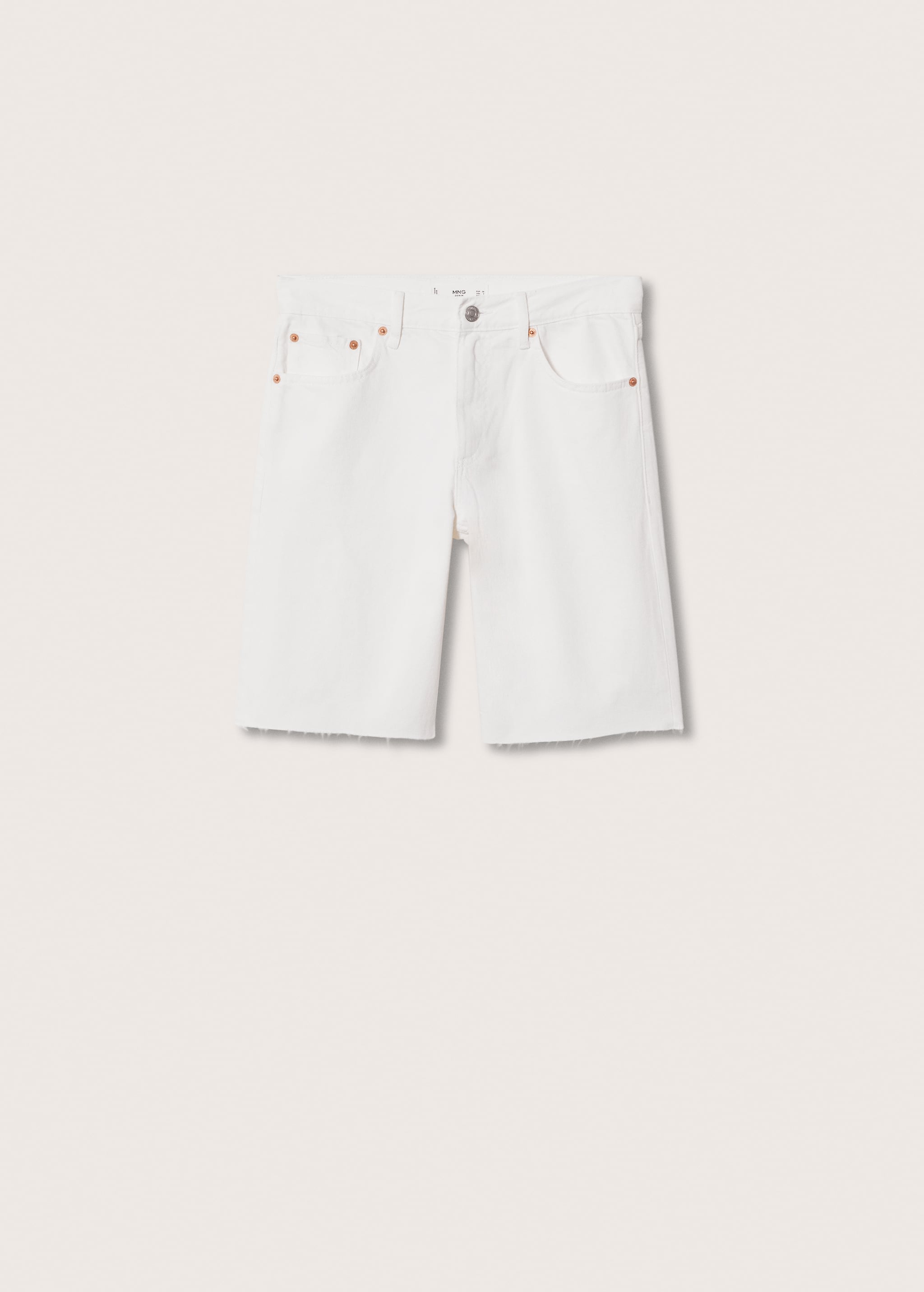 Jeans-Bermudashorts mit ausgefranstem Saum - Artikel ohne Model