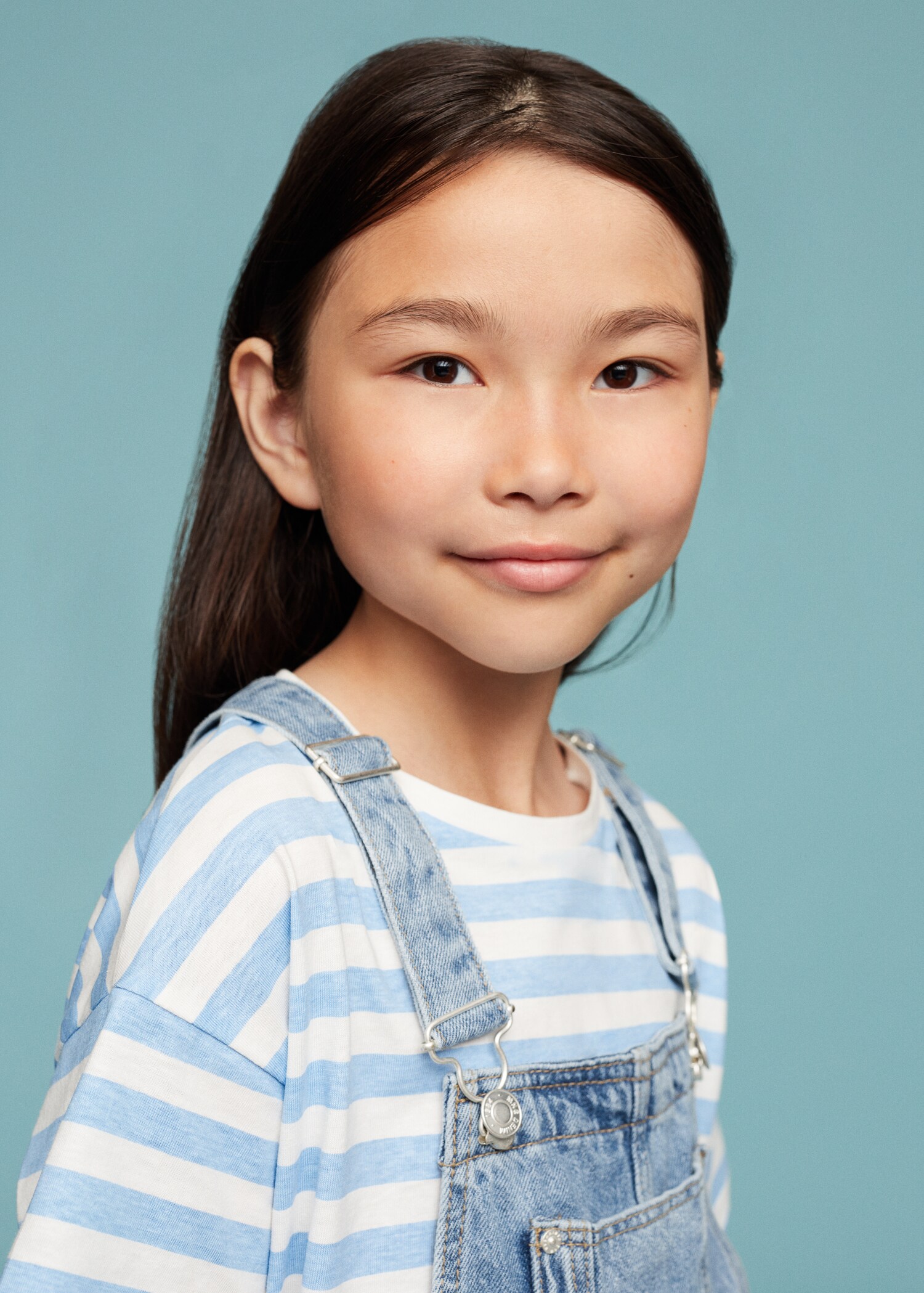 Long denim dungarees - Details of the article 2