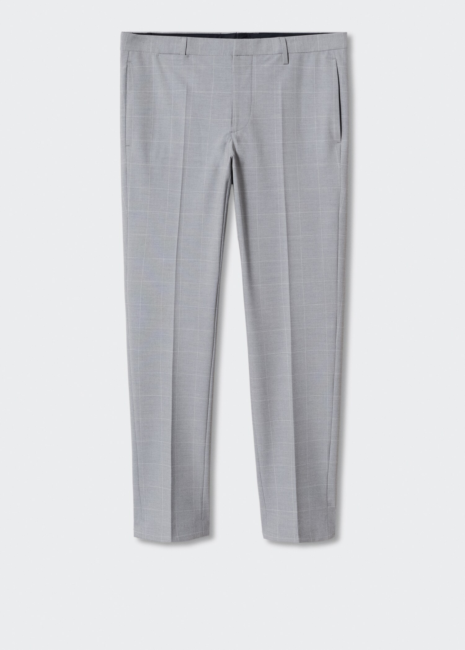 Super slim-fit Tailored check trousers - Article without model