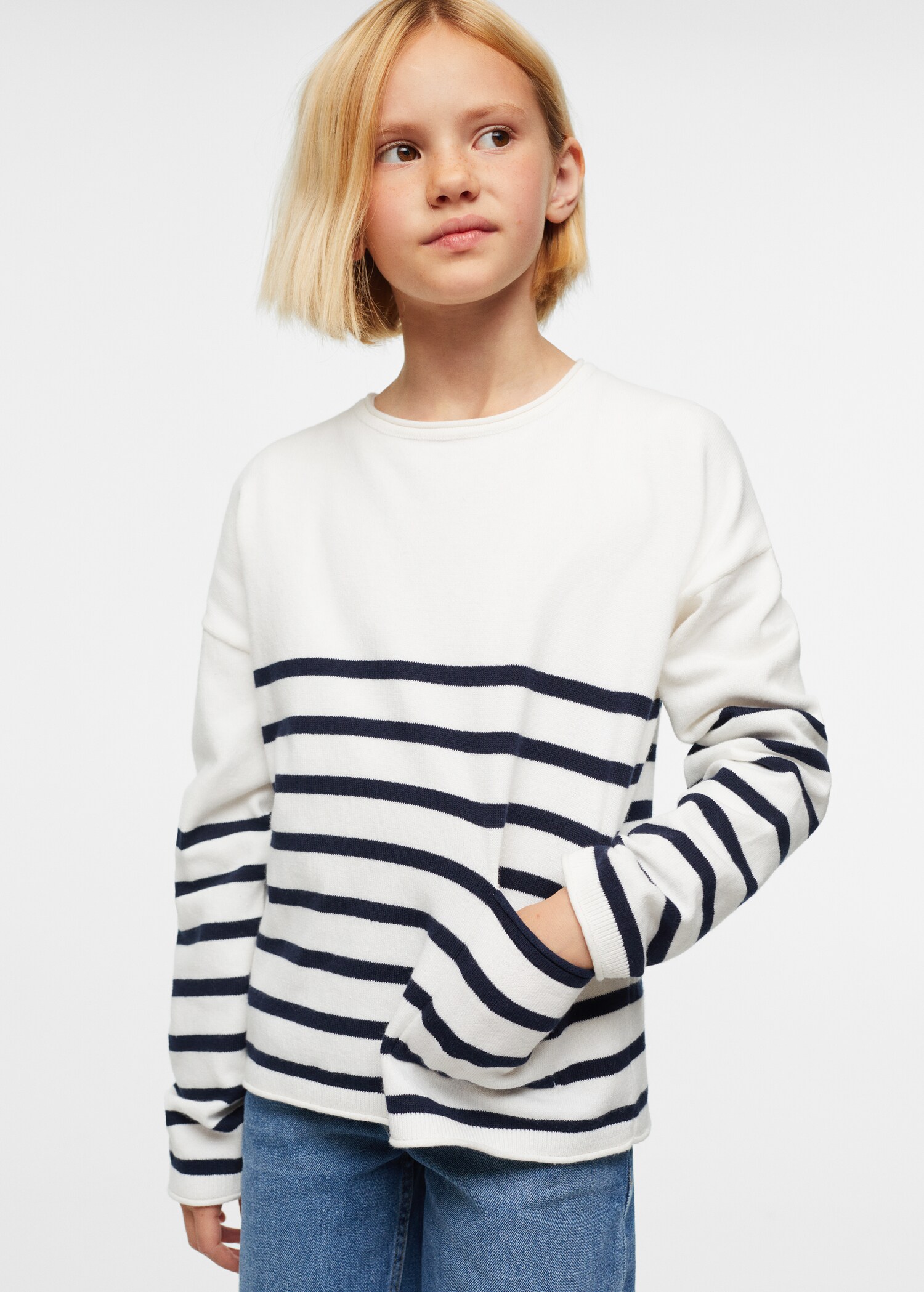 Pull-over coton poche - Détail de l'article 1