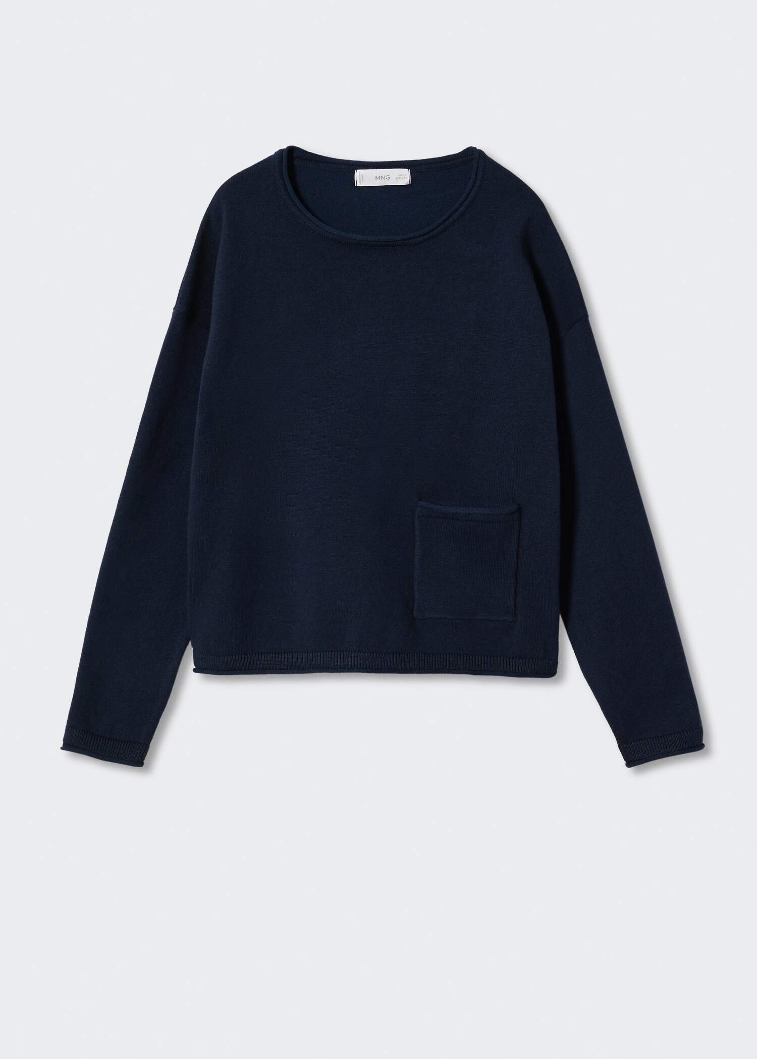 Baumwoll-Pullover mit Tasche - Artikel ohne Model