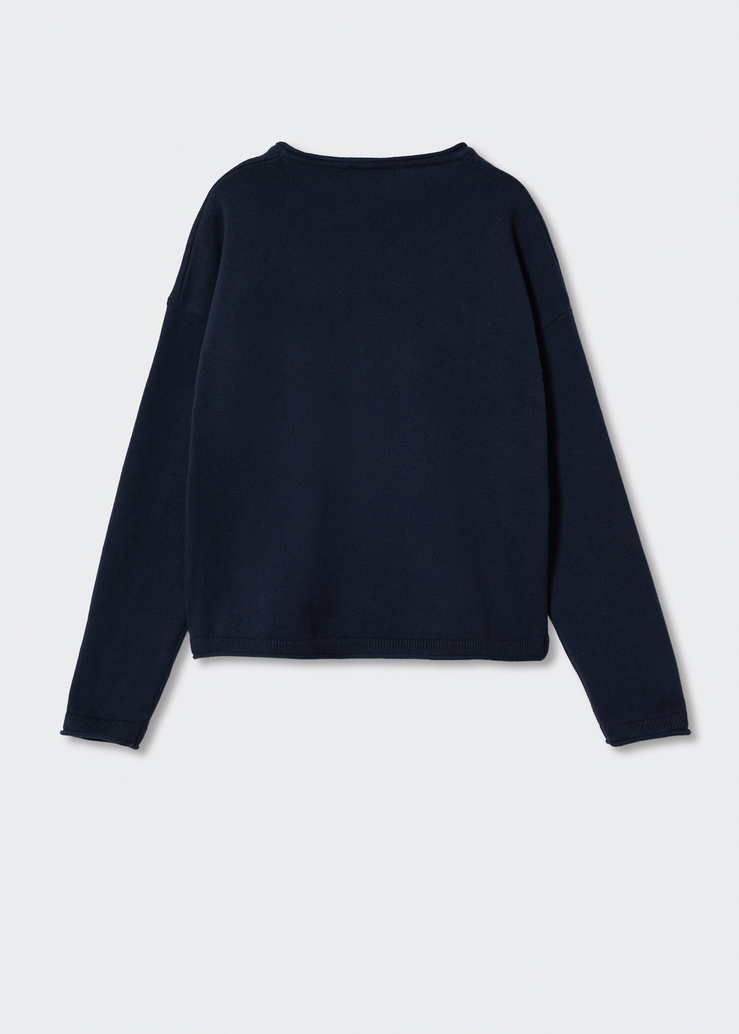 Baumwoll-Pullover mit Tasche - Rückseite des Artikels