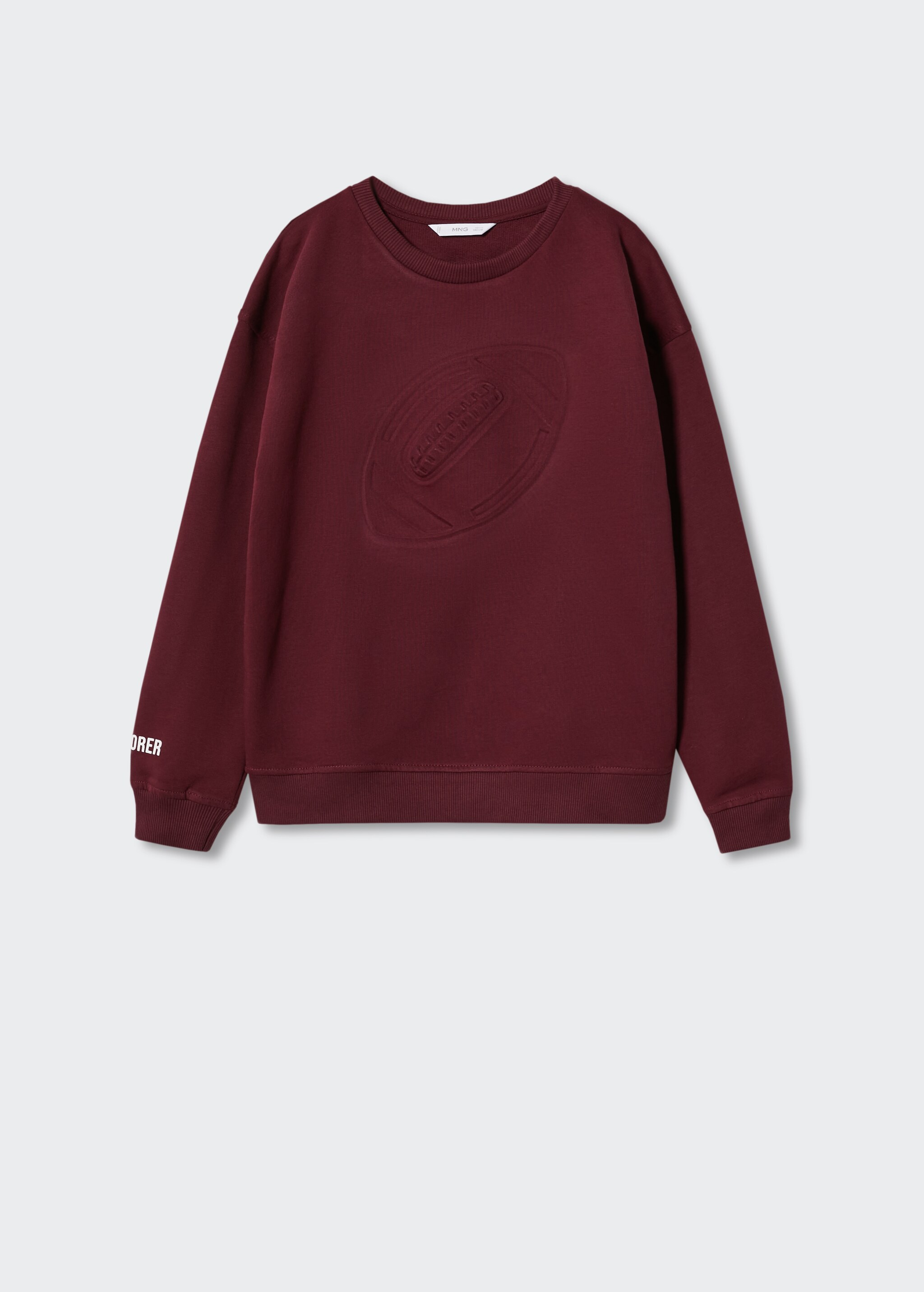 Printed embossed sweatshirt - Article without model