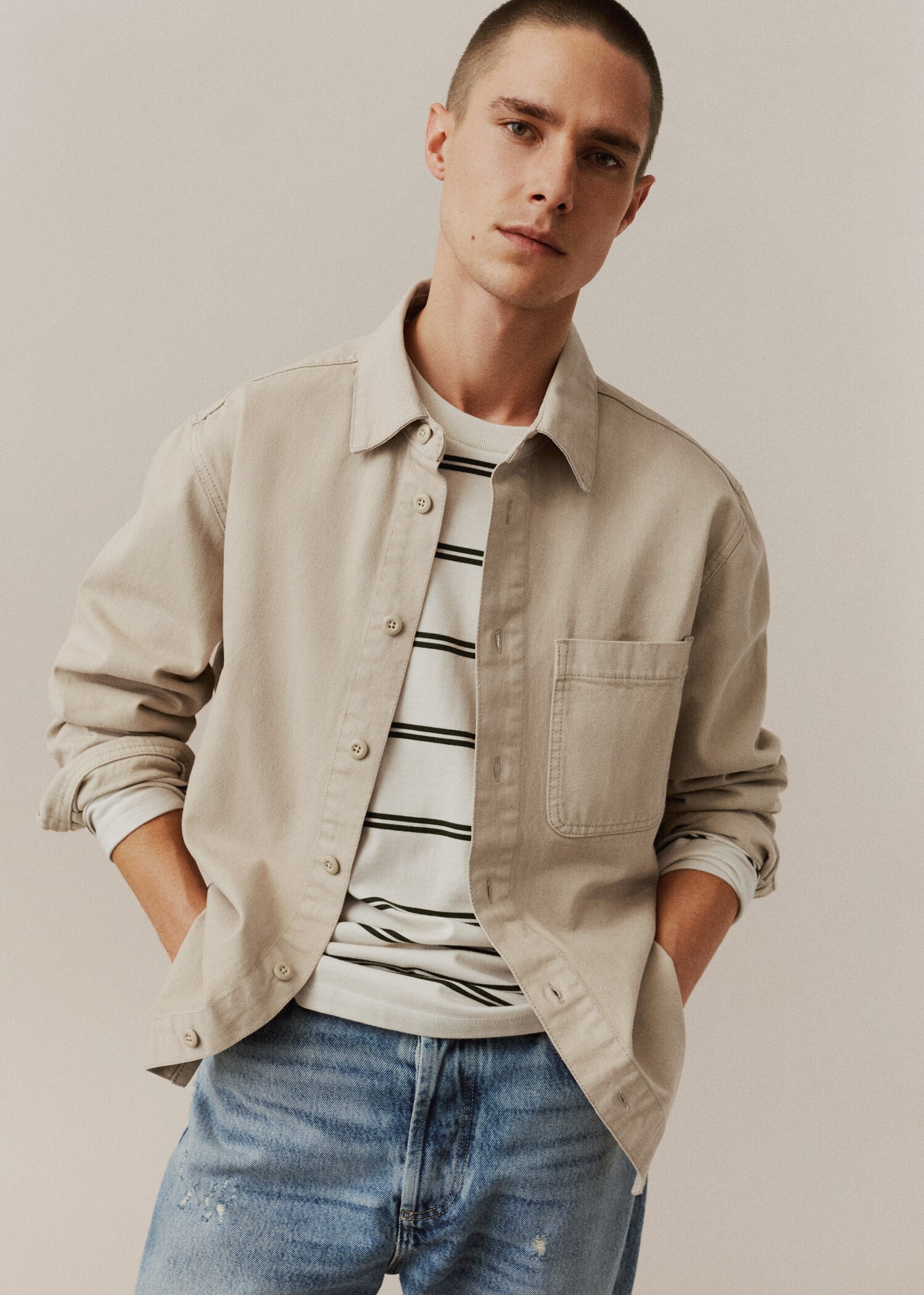 Pocket denim shirt - Details of the article 5