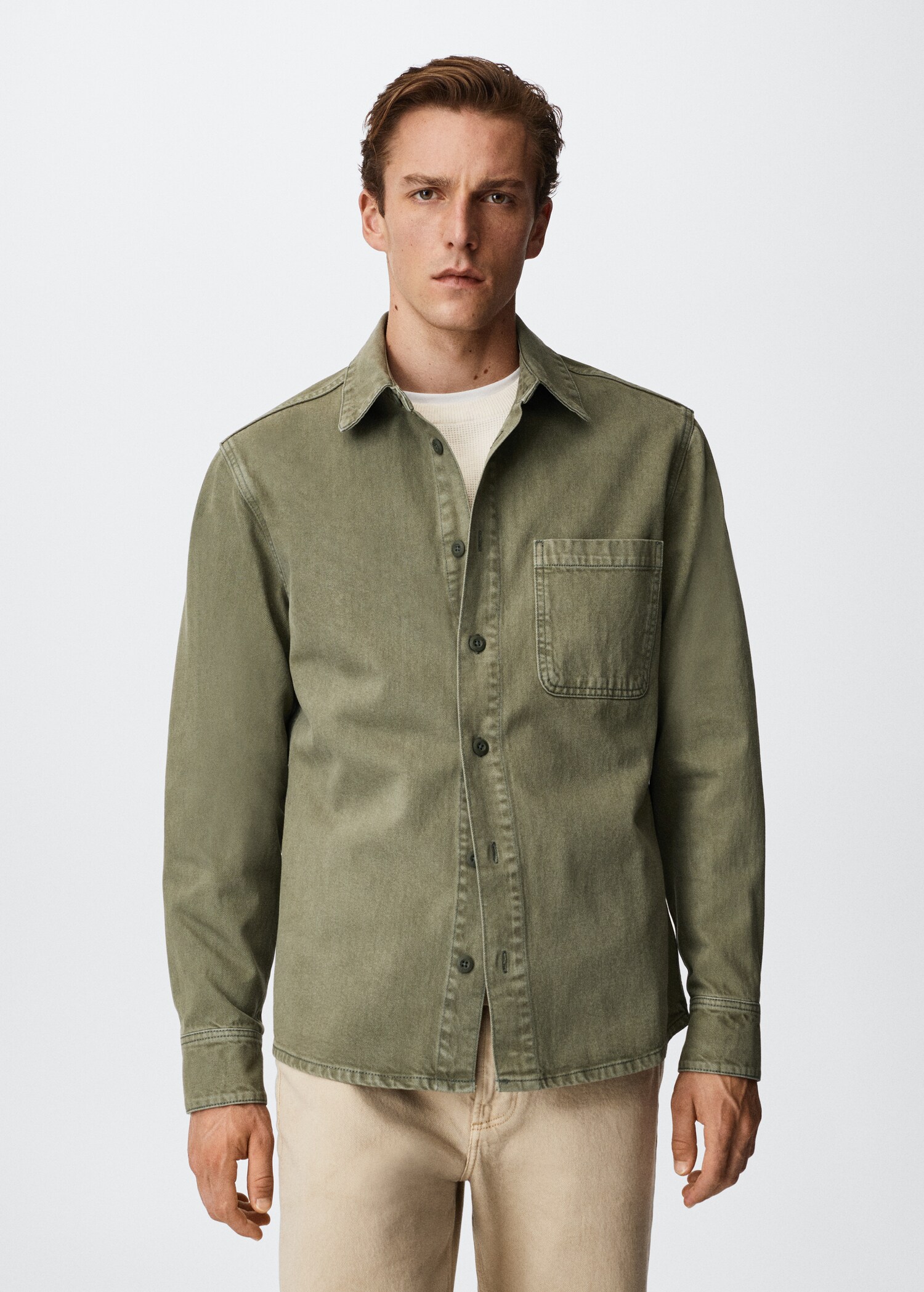 Pocket denim shirt - Medium plane