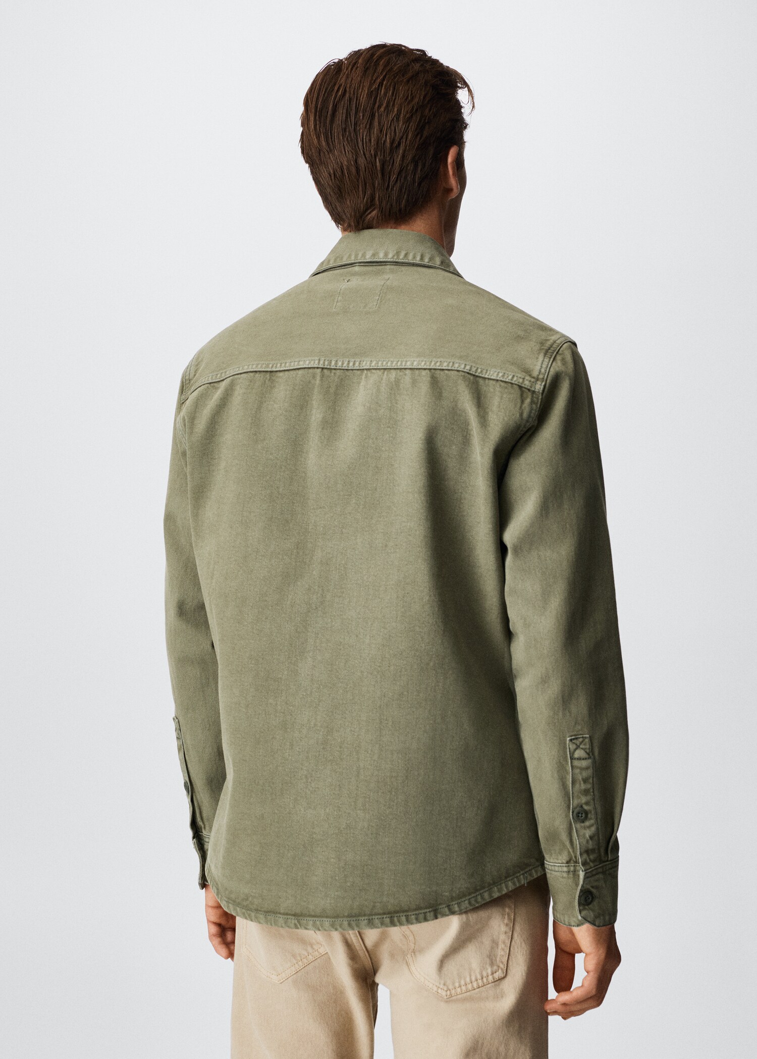 Pocket denim shirt - Reverse of the article