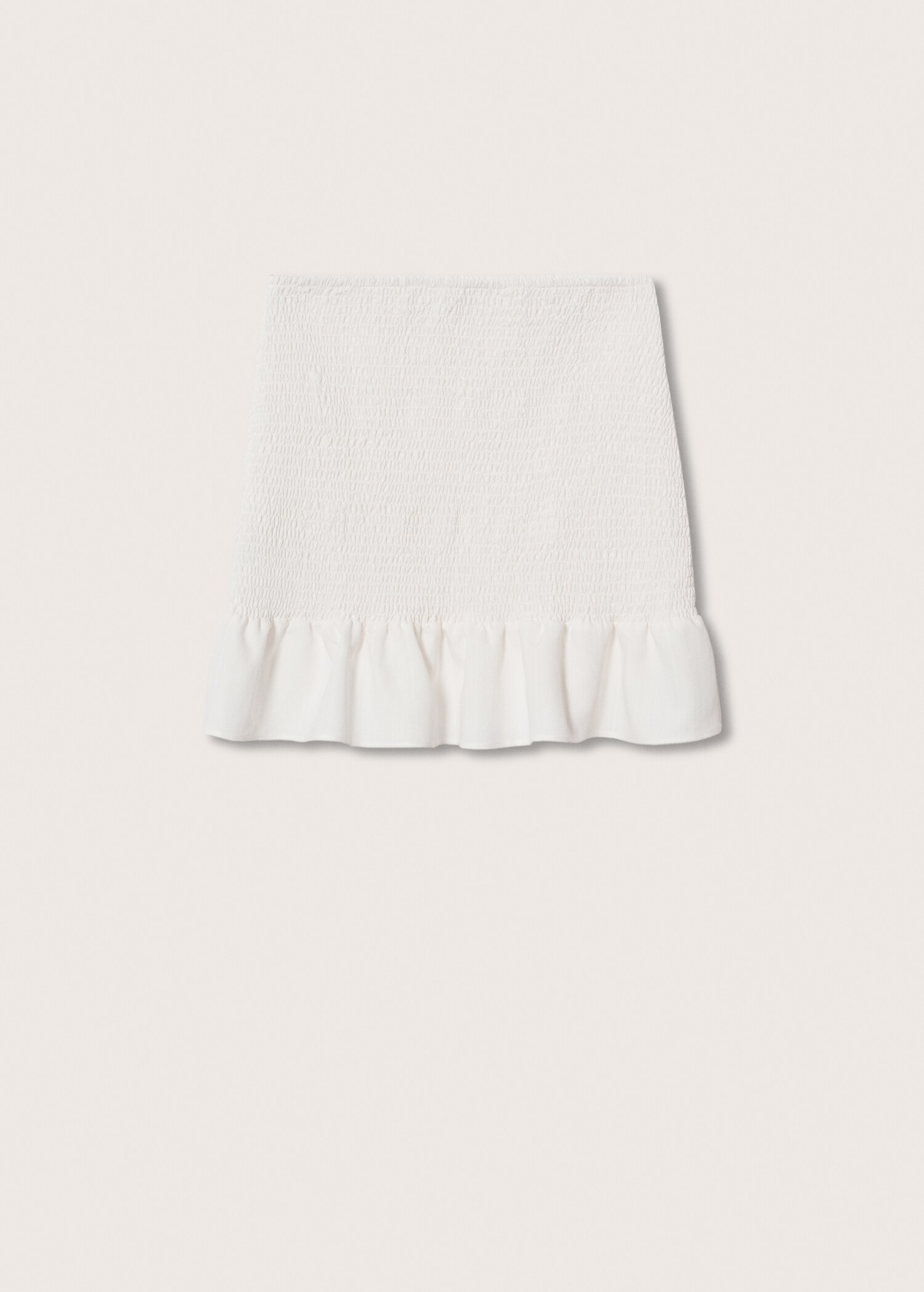 Ruffled gathered mini skirt - Article without model