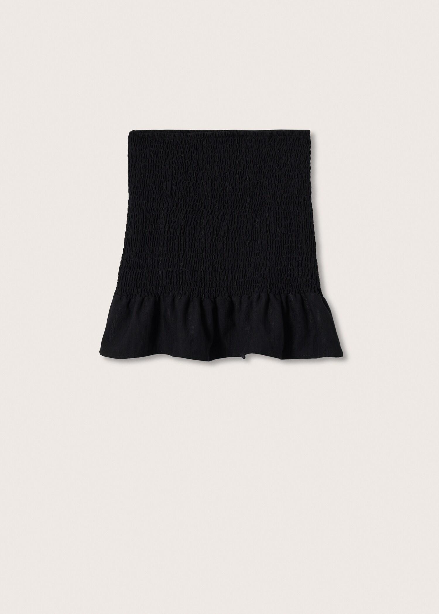 Ruffled gathered mini skirt - Article without model