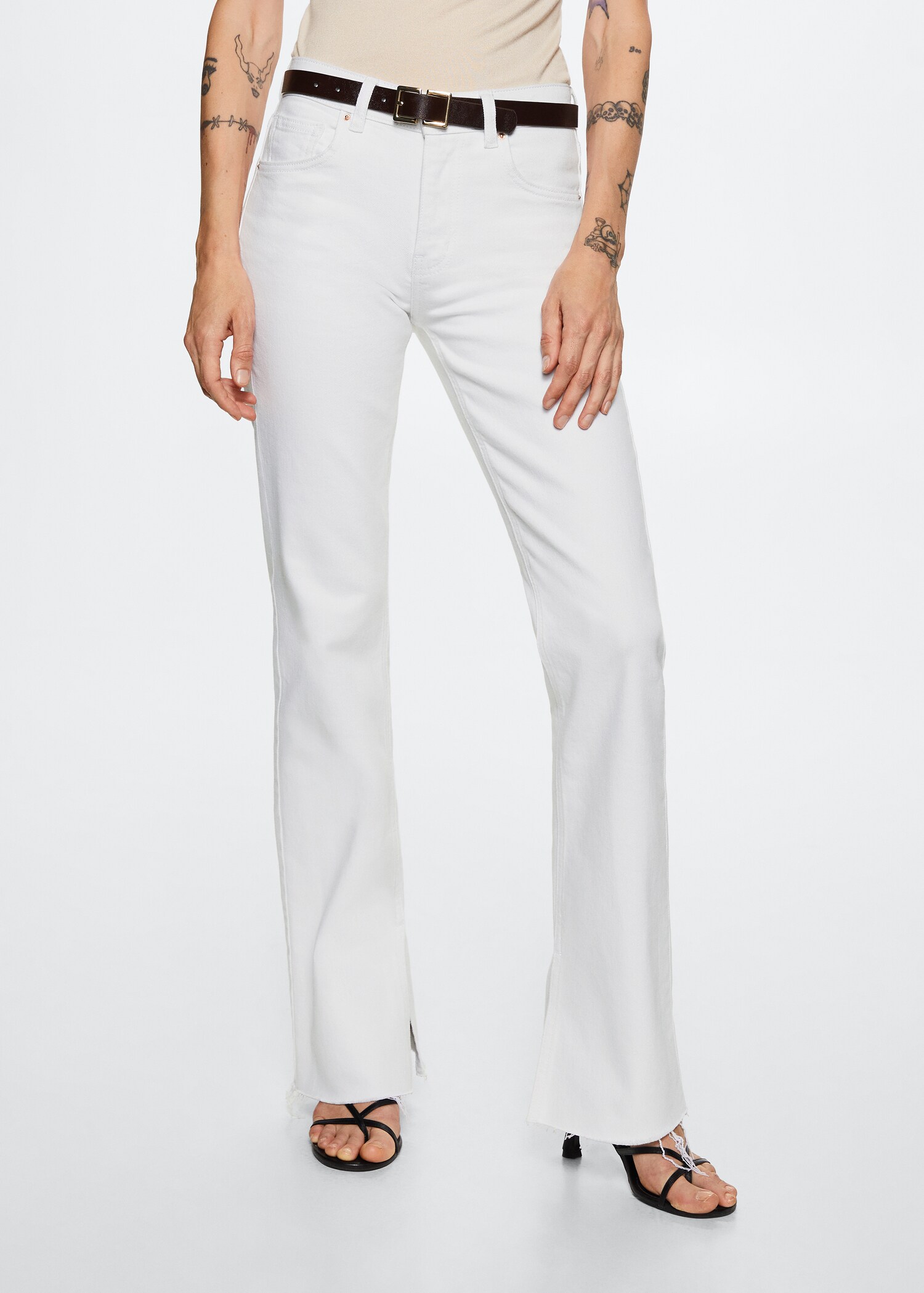 Mid-rise straight jeans - Medium plane