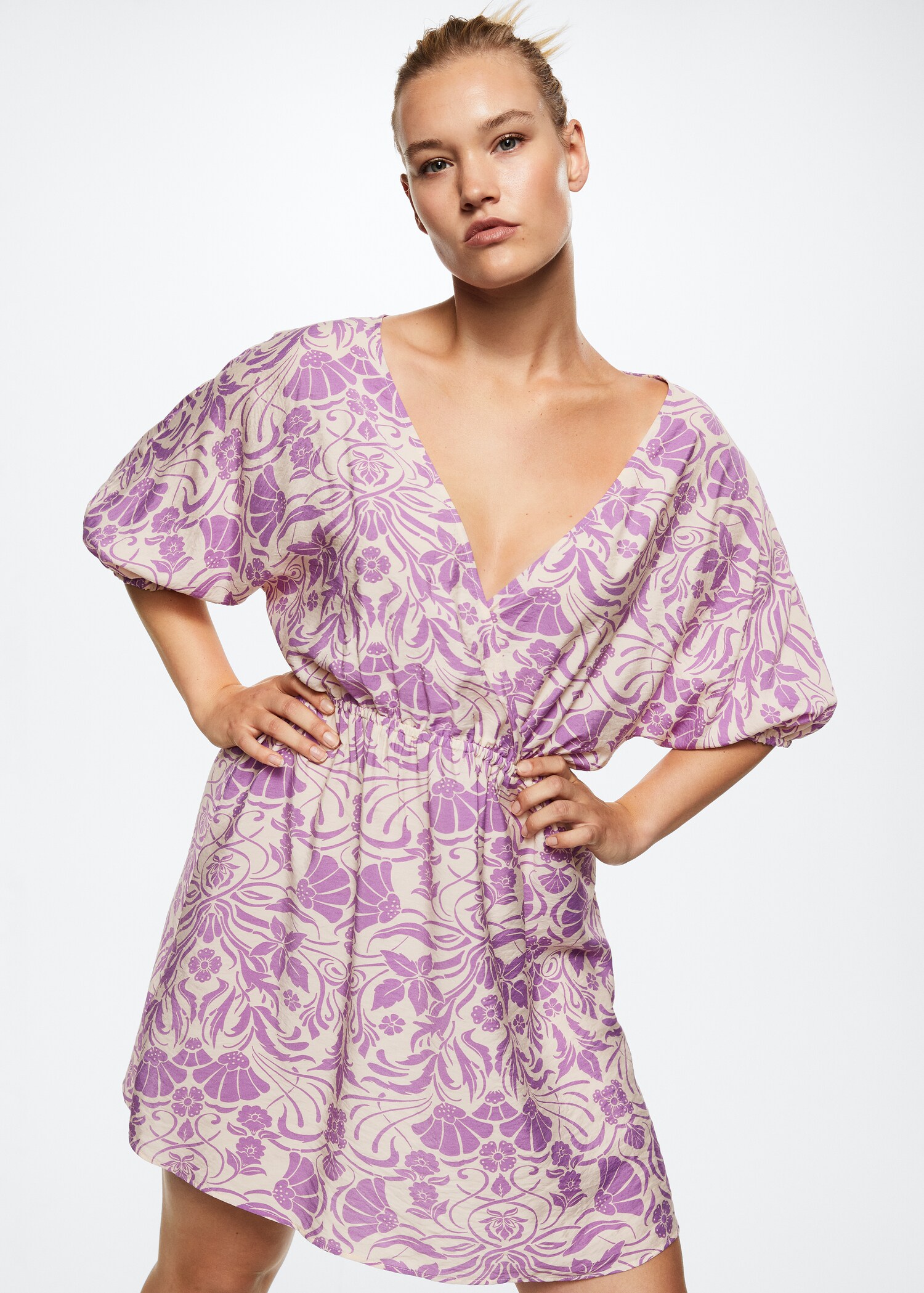 Vestido fluido estampado - Detalle del artículo 4