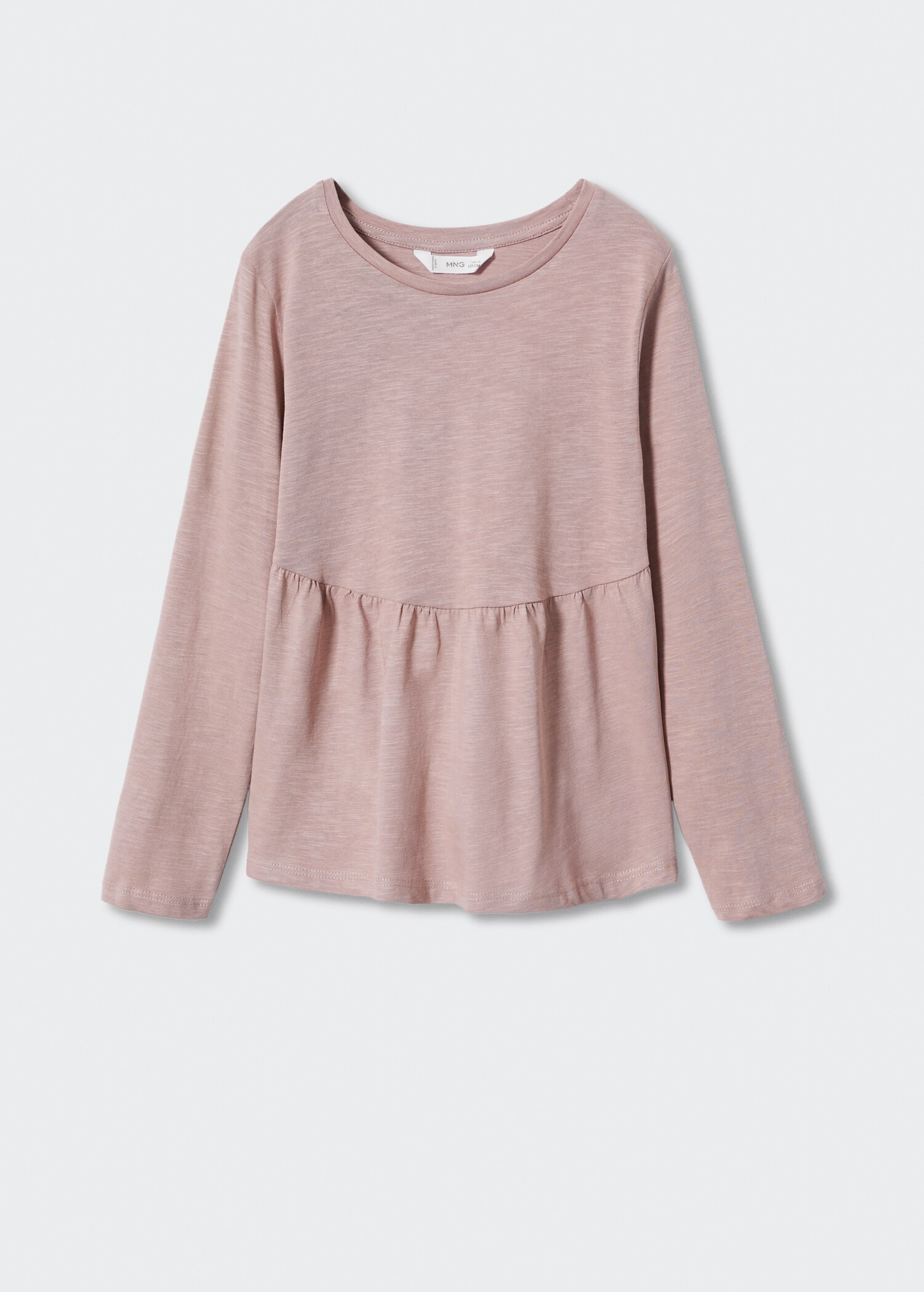 Long-sleeved t-shirt with ruffle - Article without model