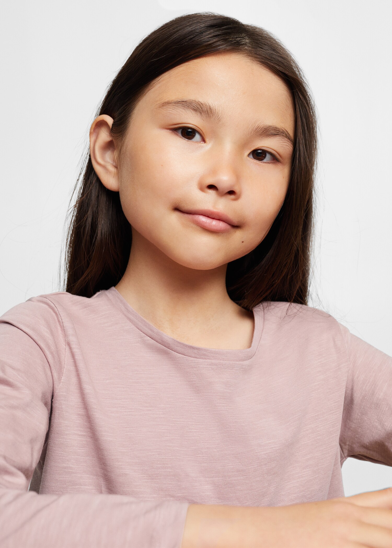 Long-sleeved t-shirt with ruffle - Details of the article 1