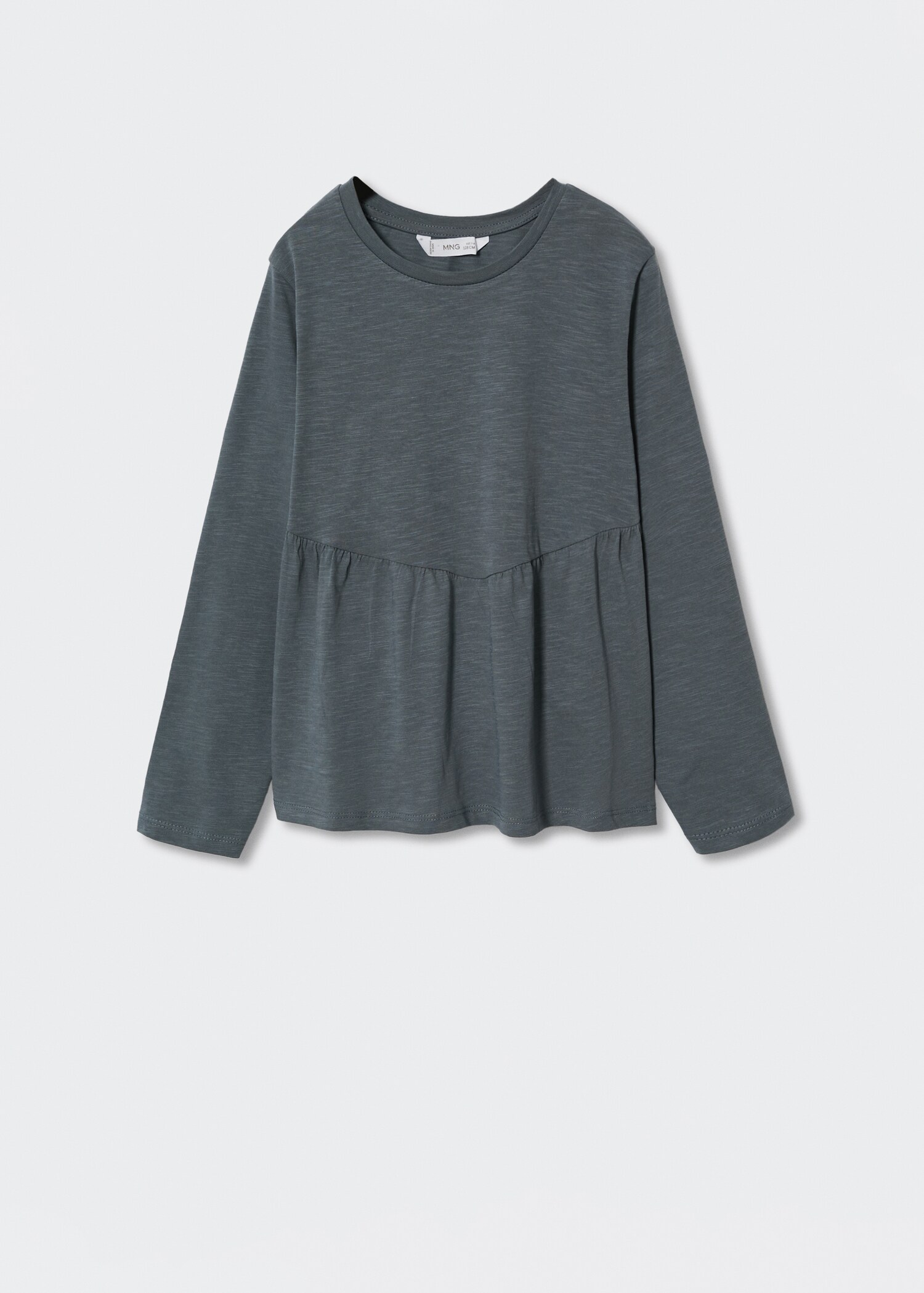 Long-sleeved t-shirt with ruffle - Article without model
