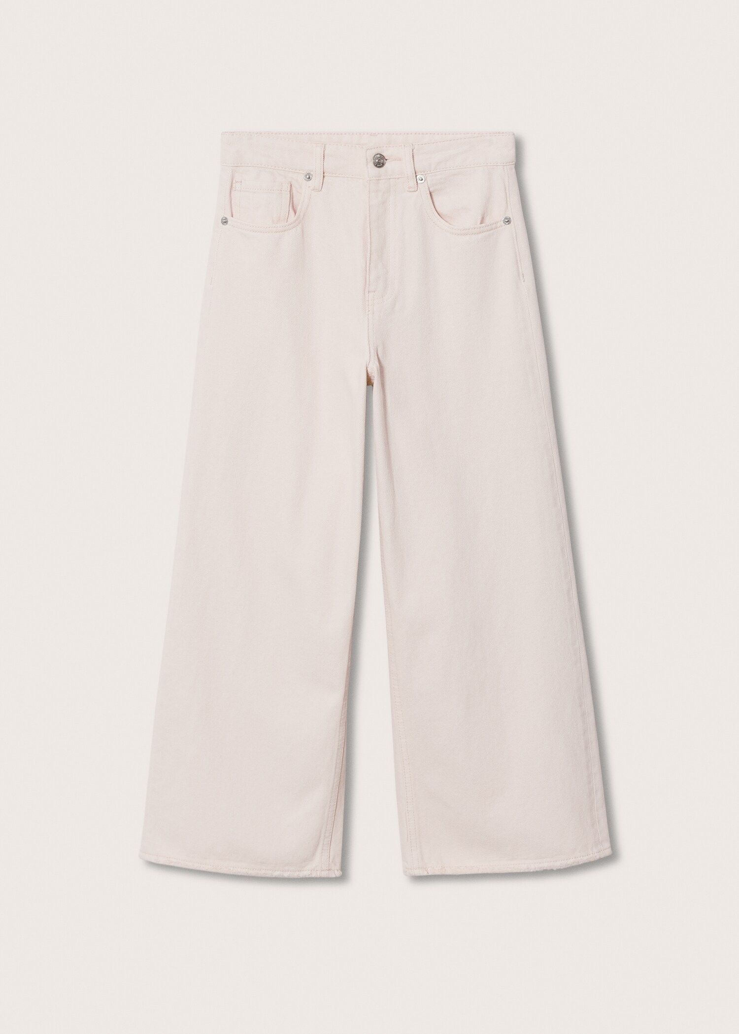 Džíny culottes s roztřepeným spodním lemem - Zboží bez modelu