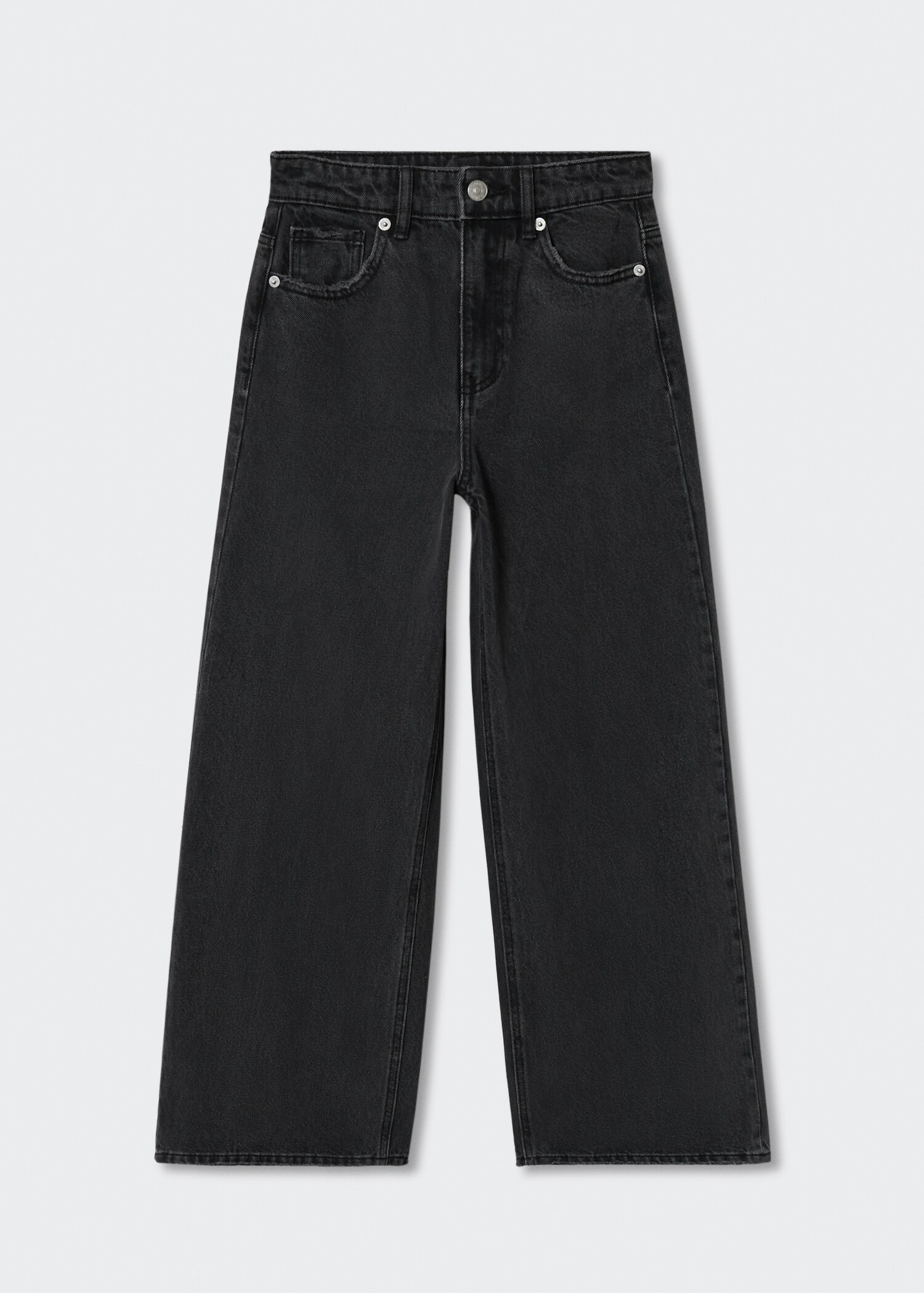 Džíny culottes s roztřepeným spodním lemem - Zboží bez modelu