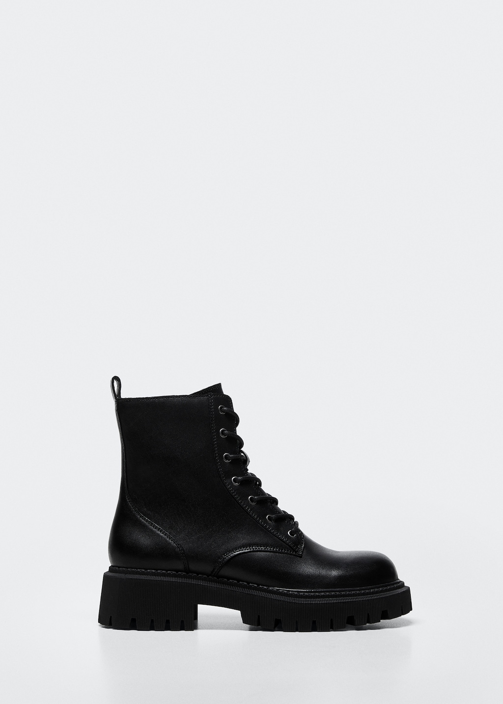 Lace-up leather boots - Teen Girl | MANGO OUTLET USA