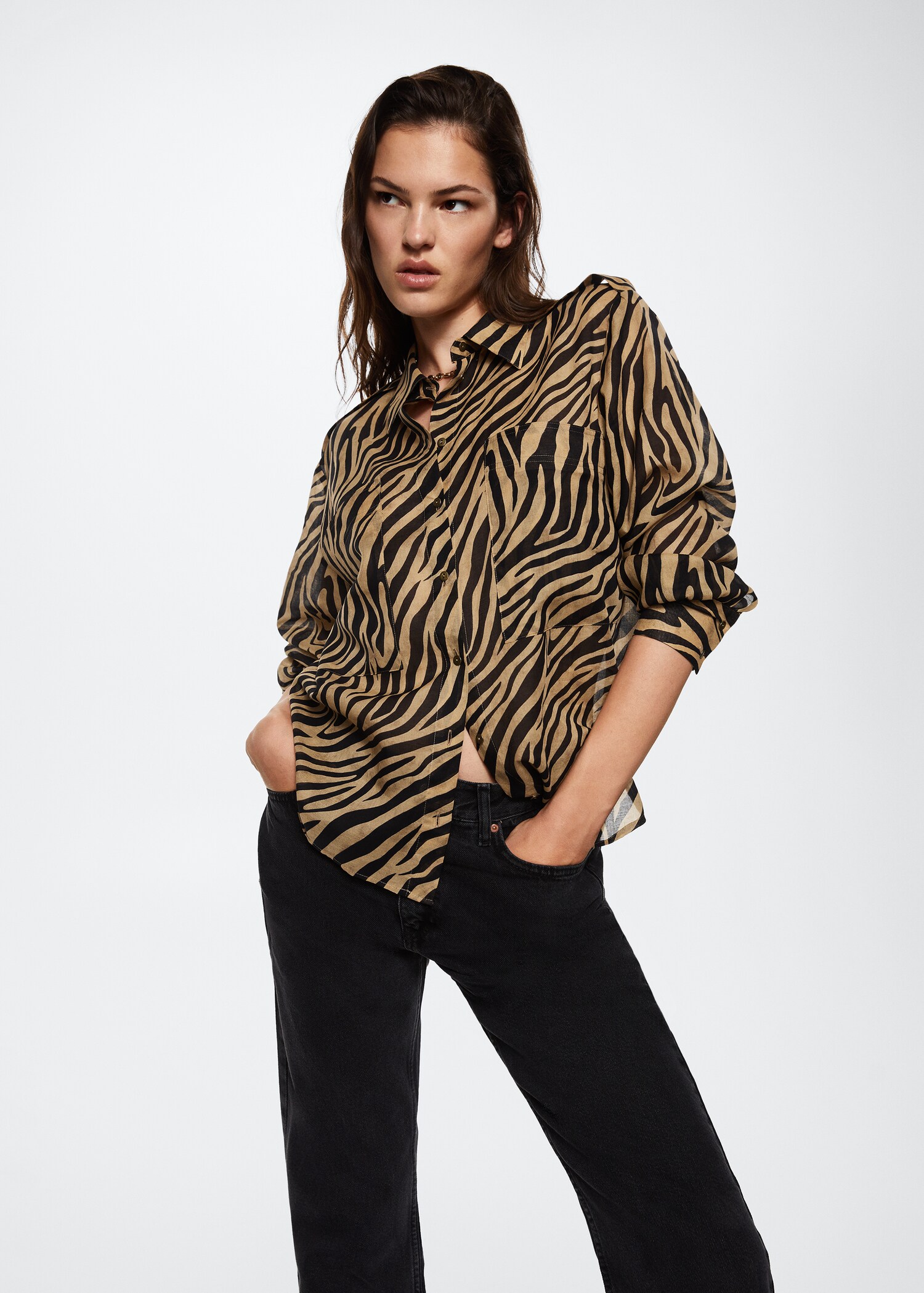 Animal print shirt - Medium plane