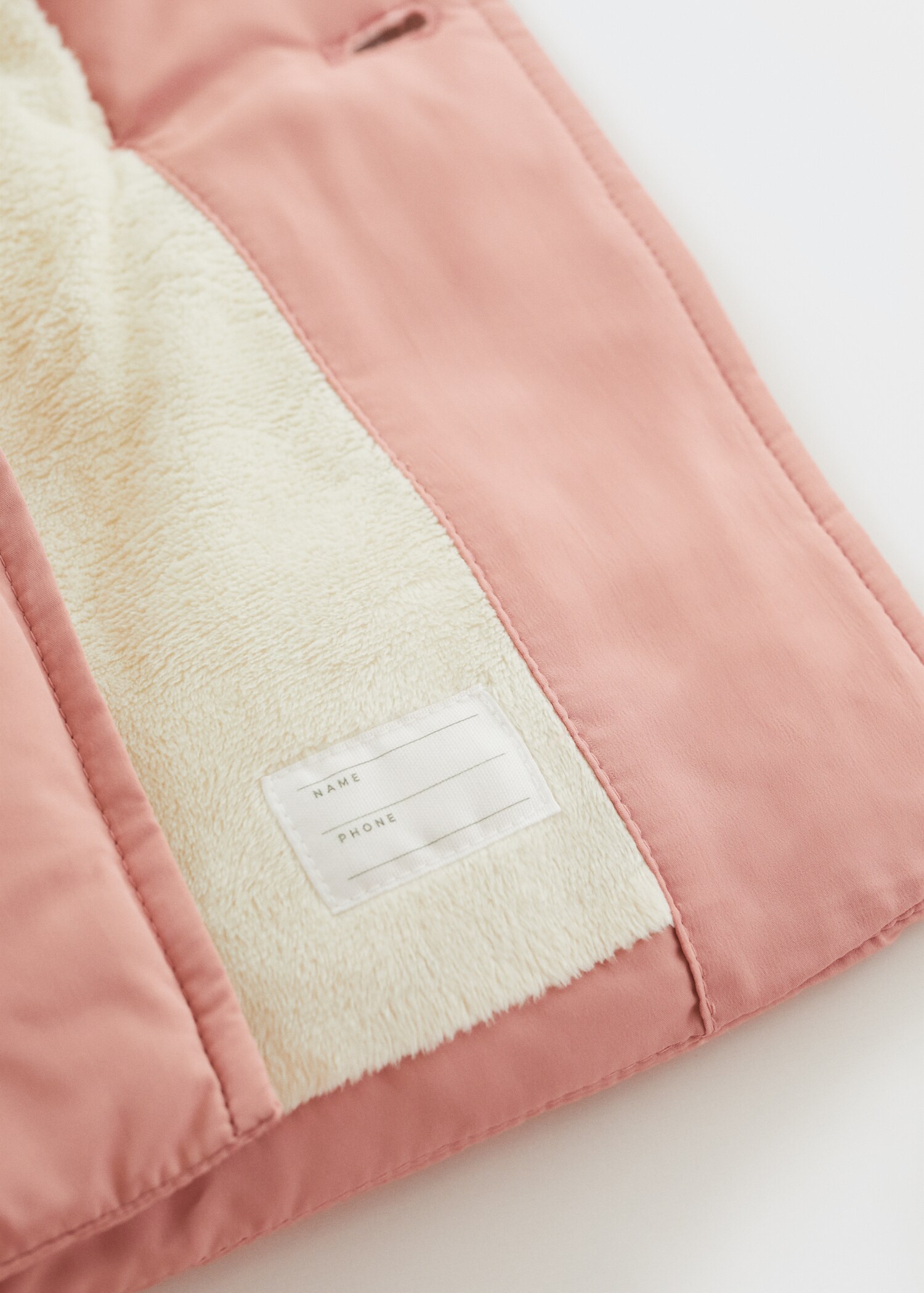 Fur-effect quilted coat - Details of the article 9