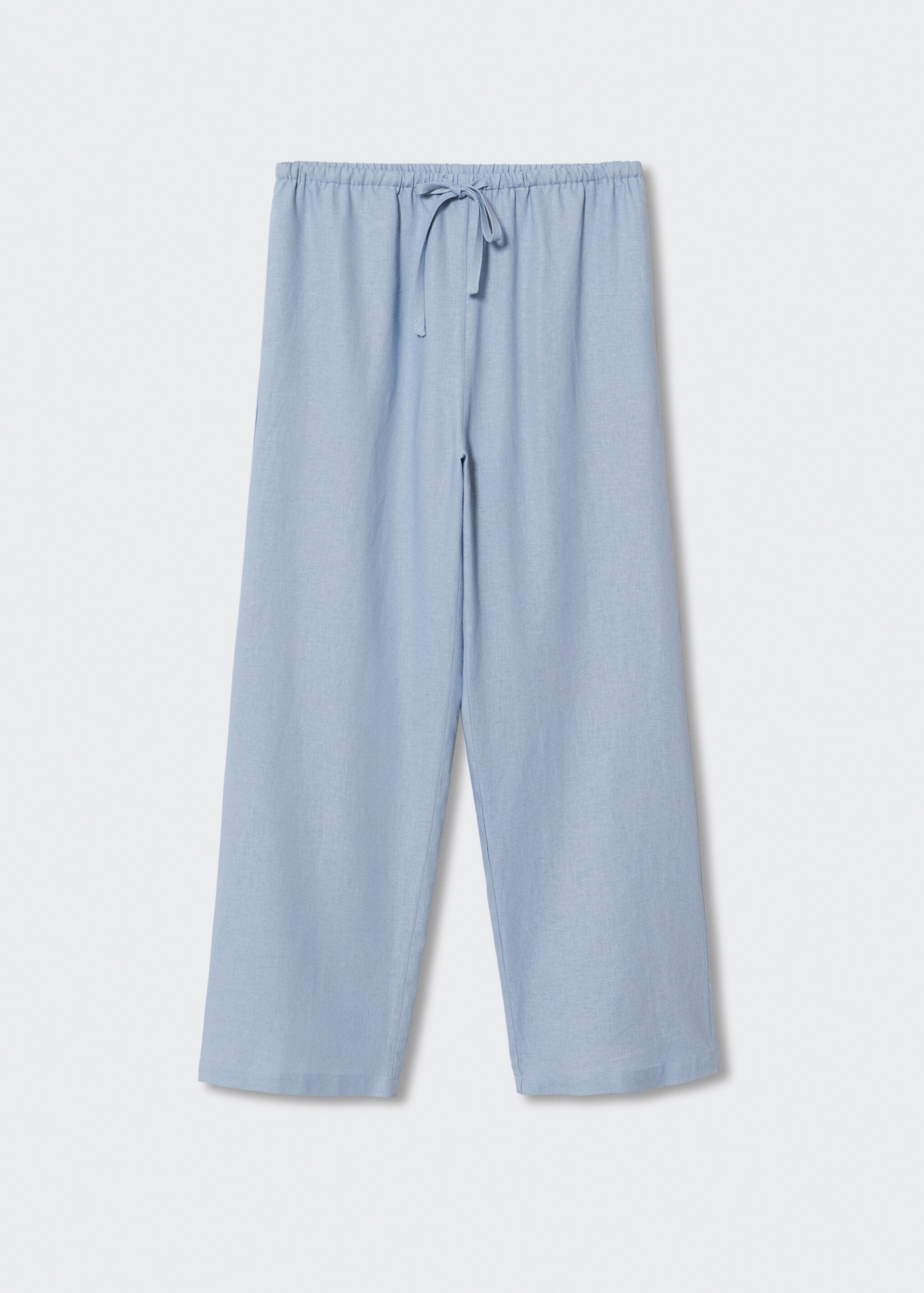 Linen pajama pants - Article without model, Blue. Ref: 37074006-00.