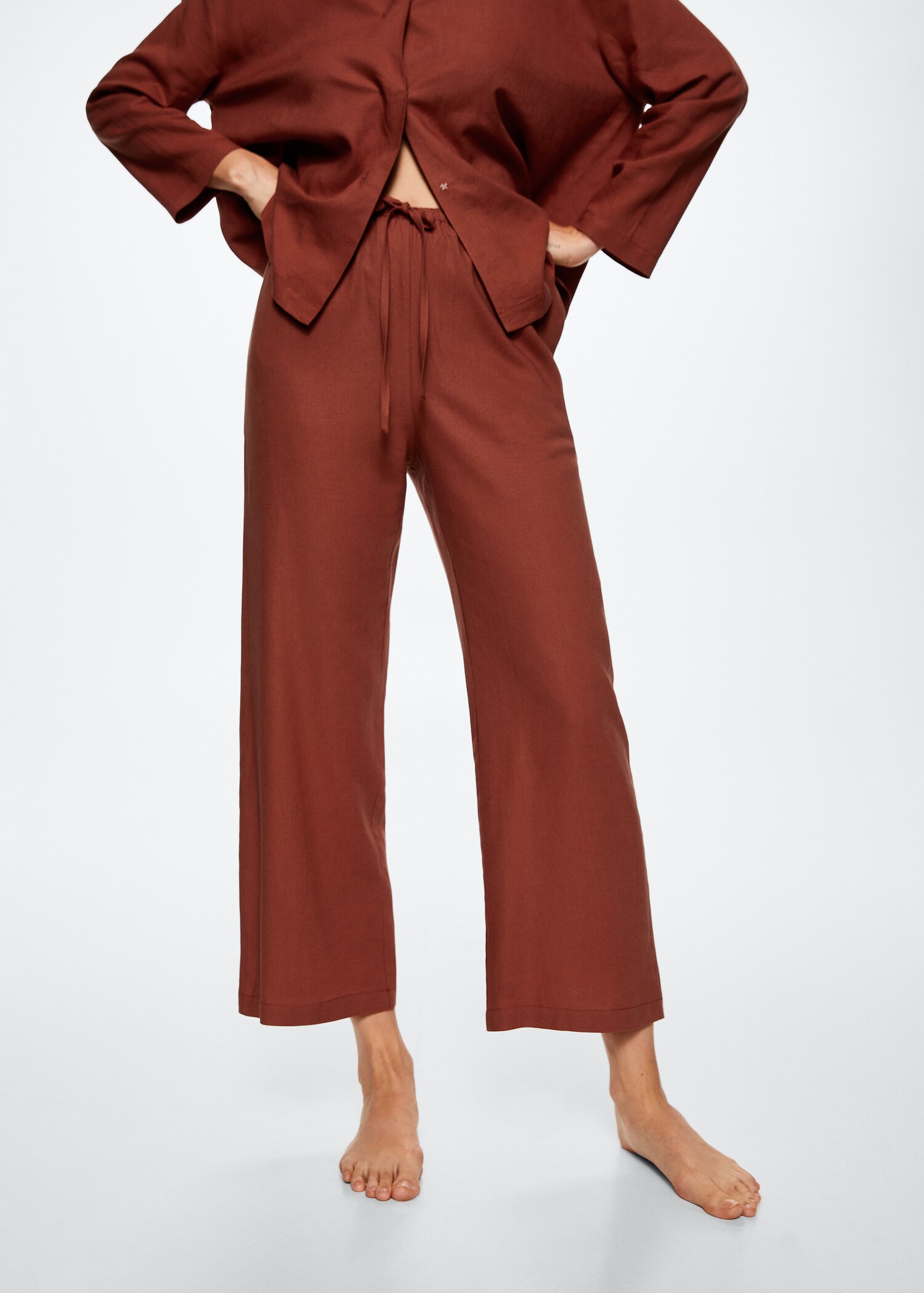 Linen pajama pants - Medium plane