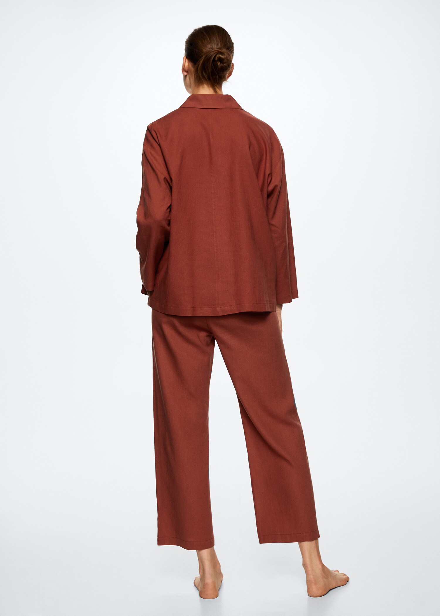 Linen pajama pants - Reverse of the article