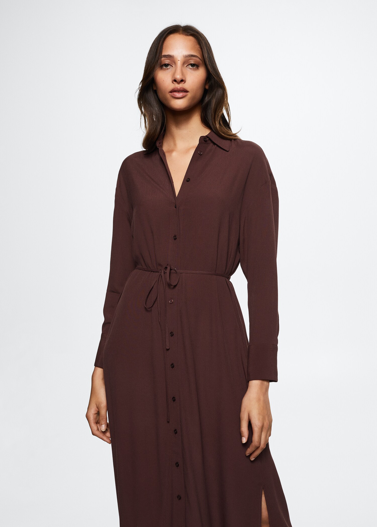 Flowy shirt dress - Medium plane