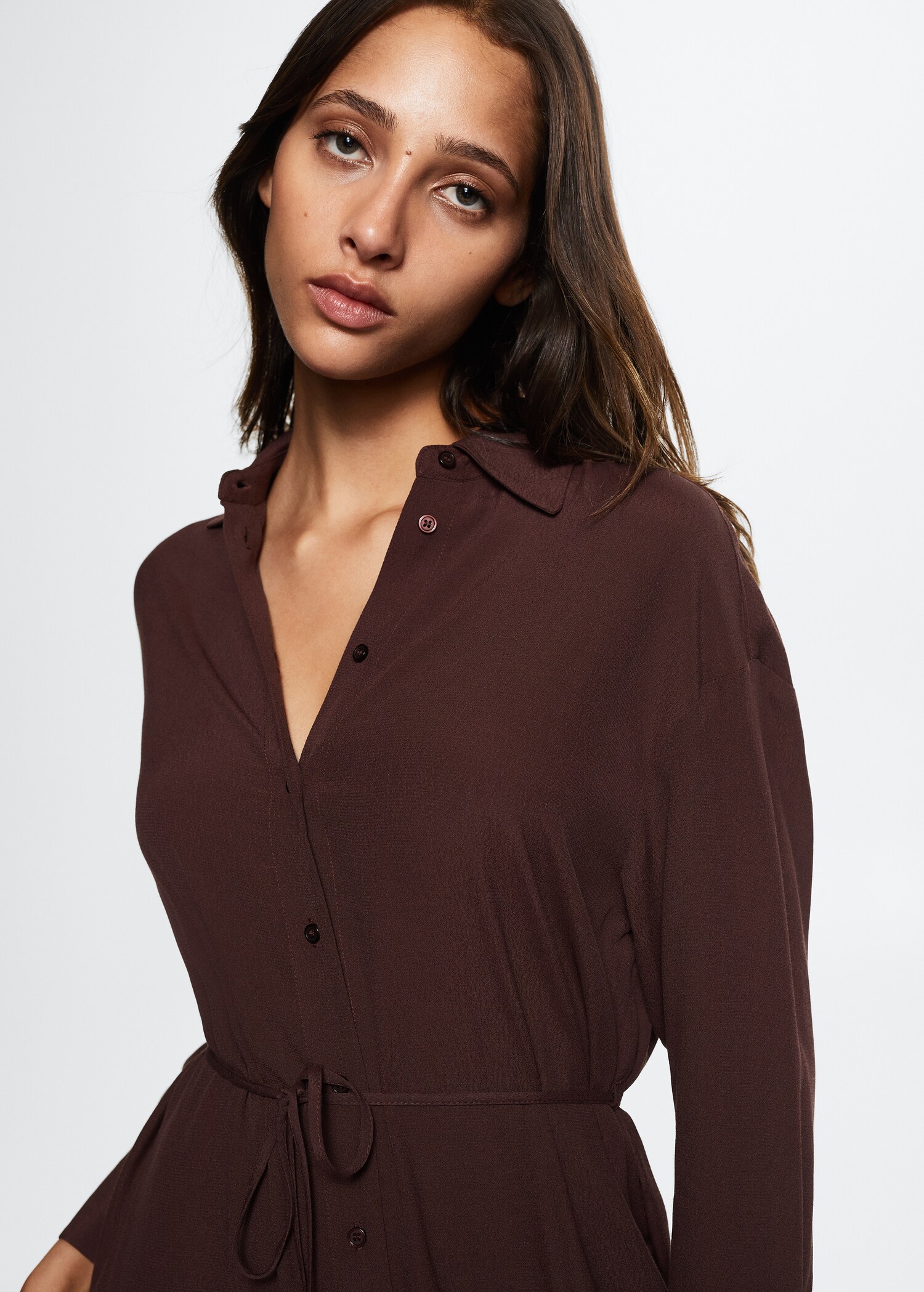 Flowy shirt dress - Details of the article 1