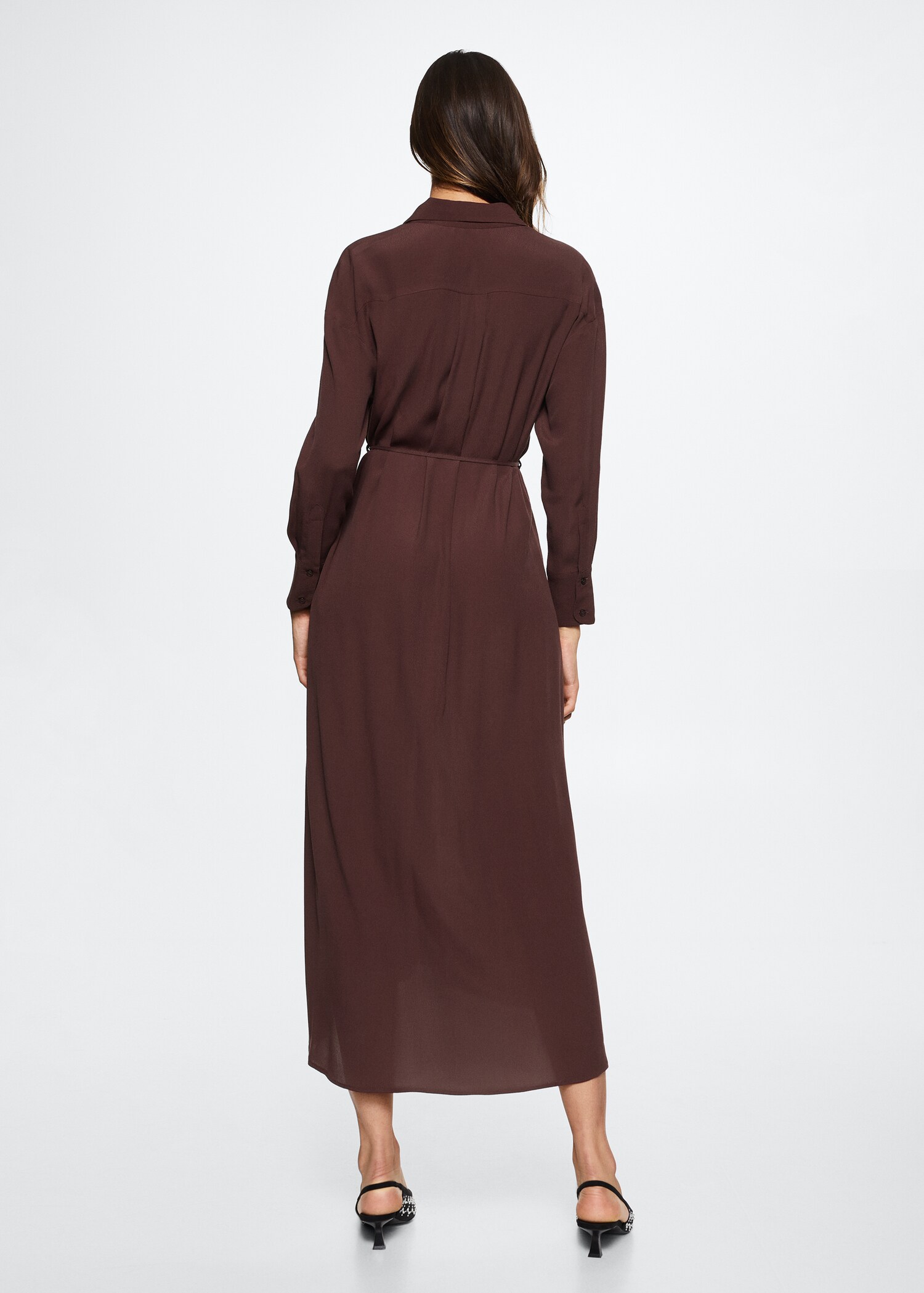 Flowy shirt dress - Reverse of the article