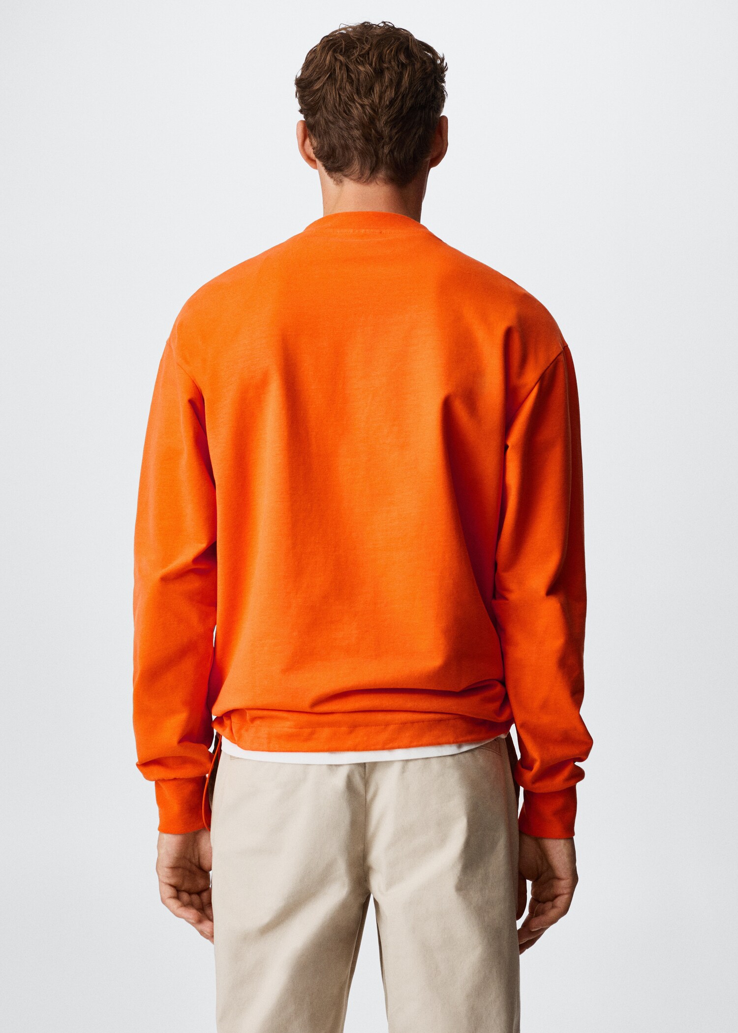 Pocket cotton sweatshirt - Reverse of the article