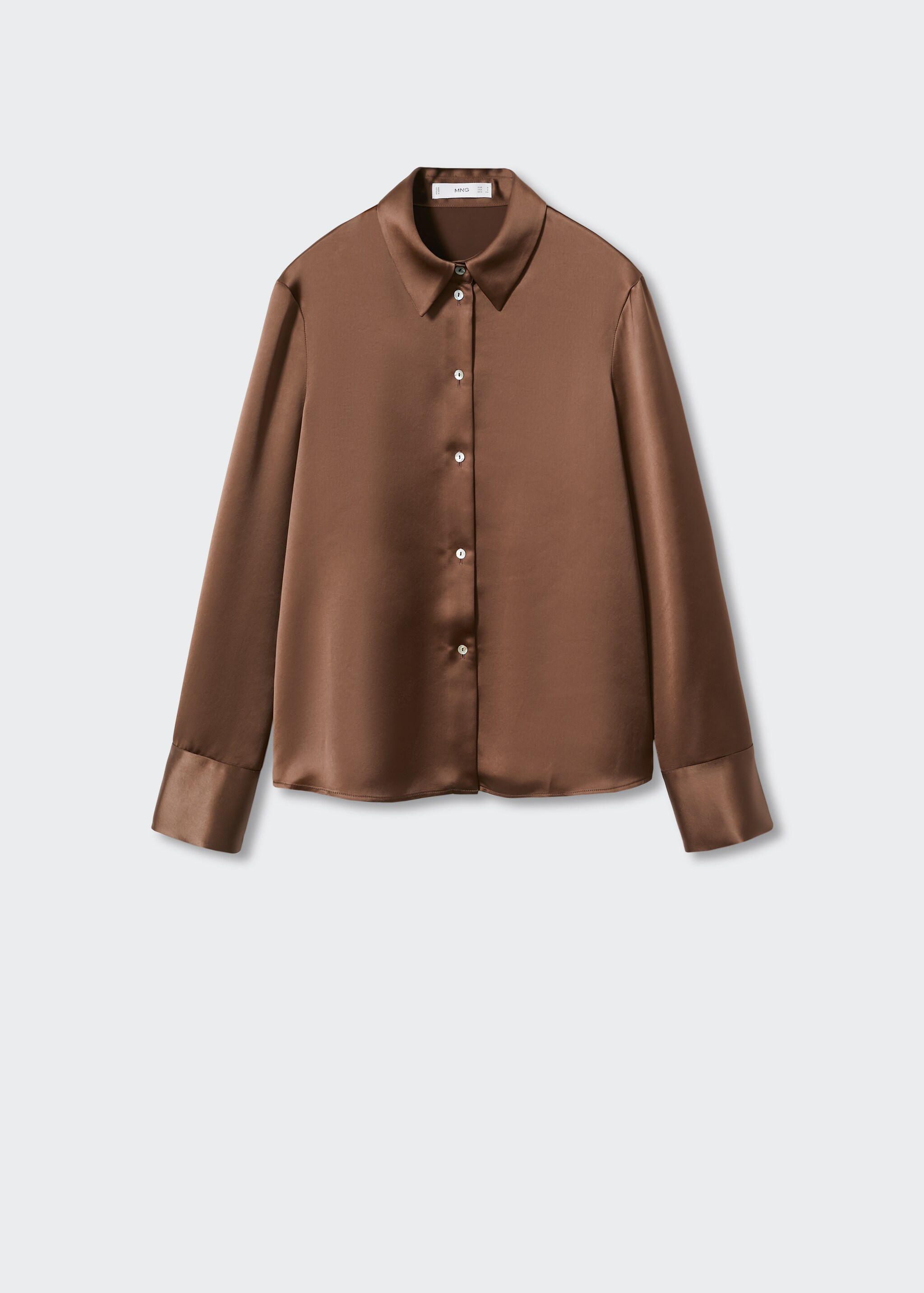 Satin buttoned shirt - Article without model
